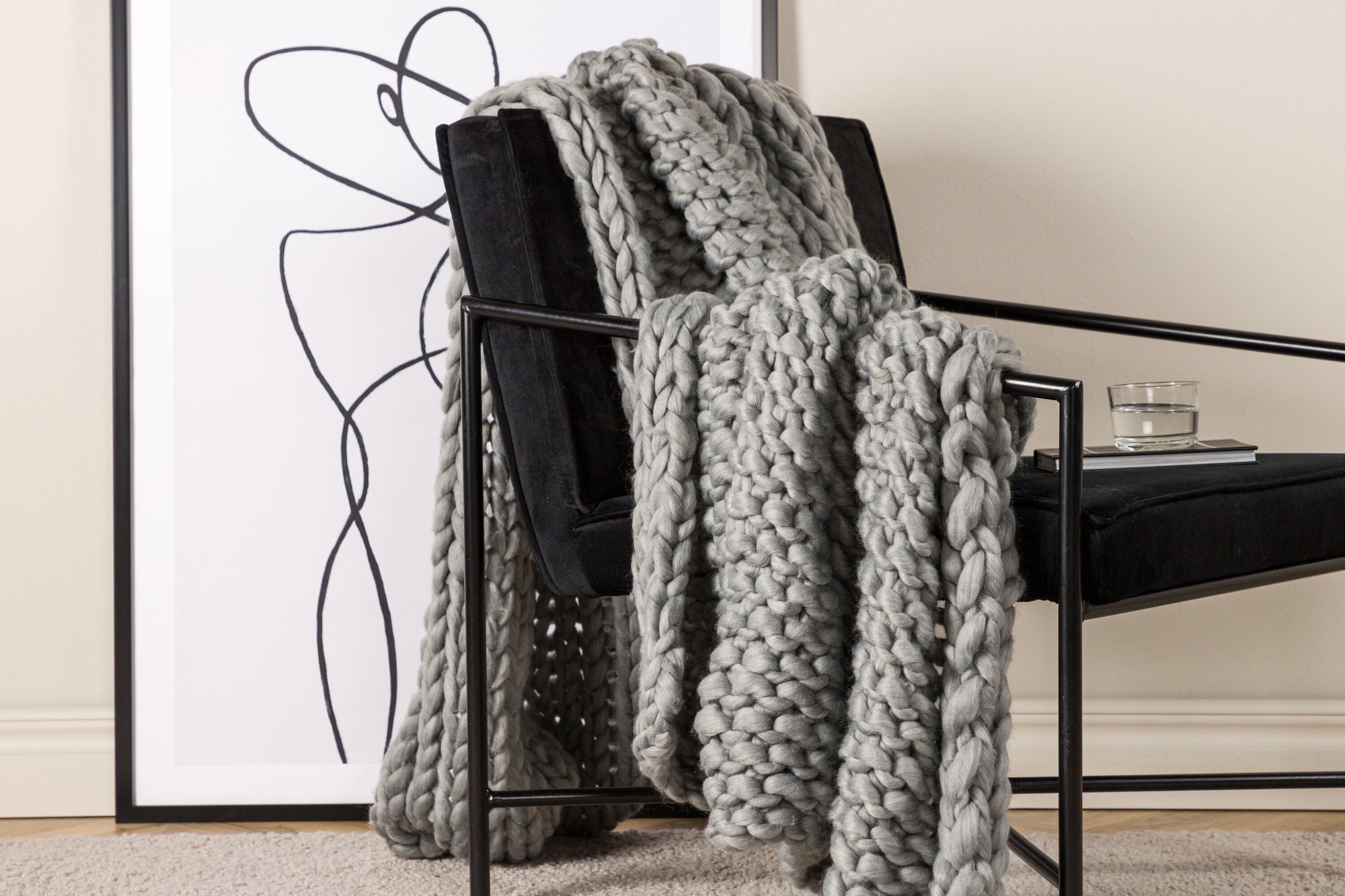 Venture Home Kate Throw Polyester - Light grey / - 130*170