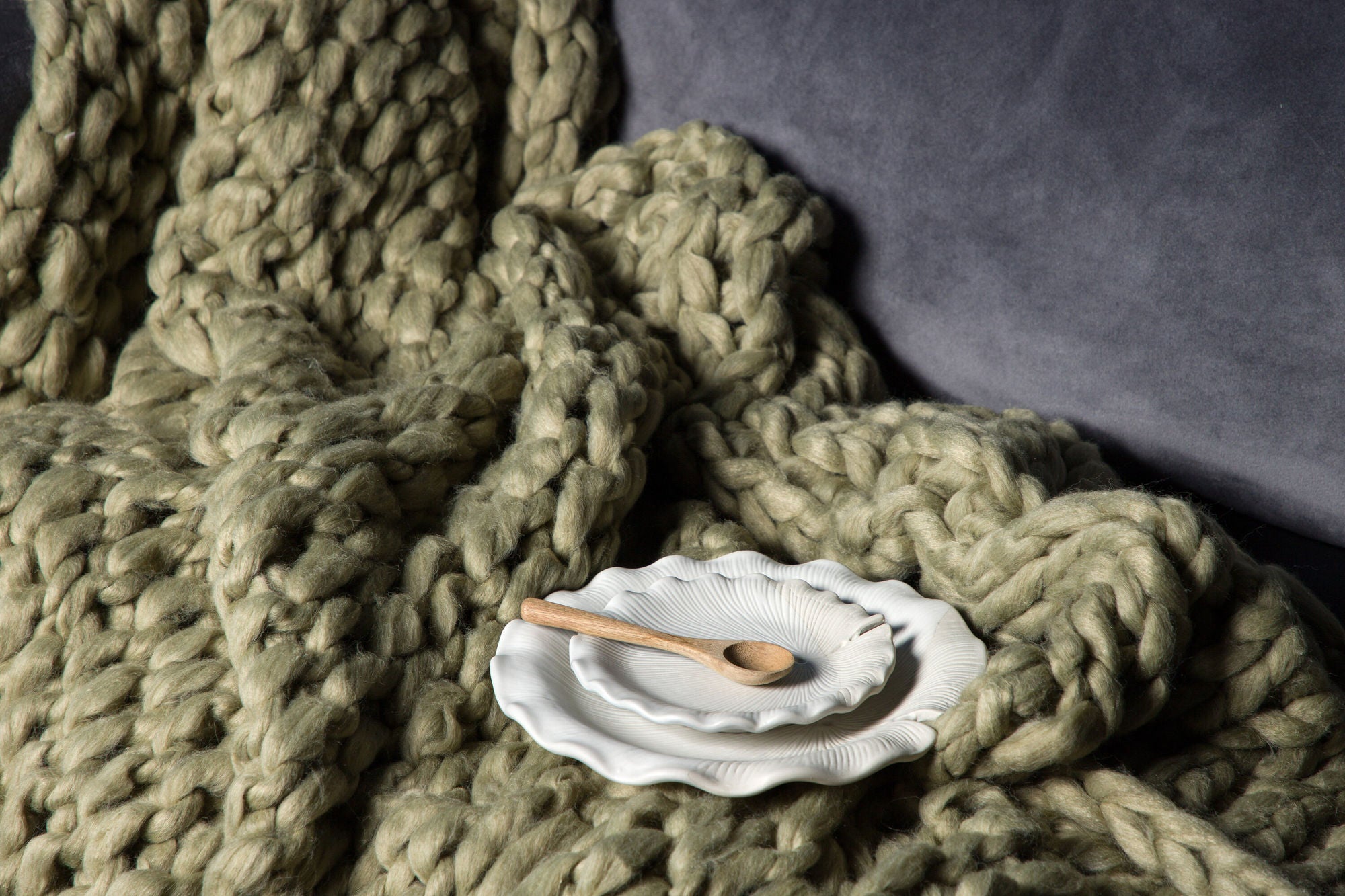 Venture Home Kate Throw Polyester - Dark green / - 130*170