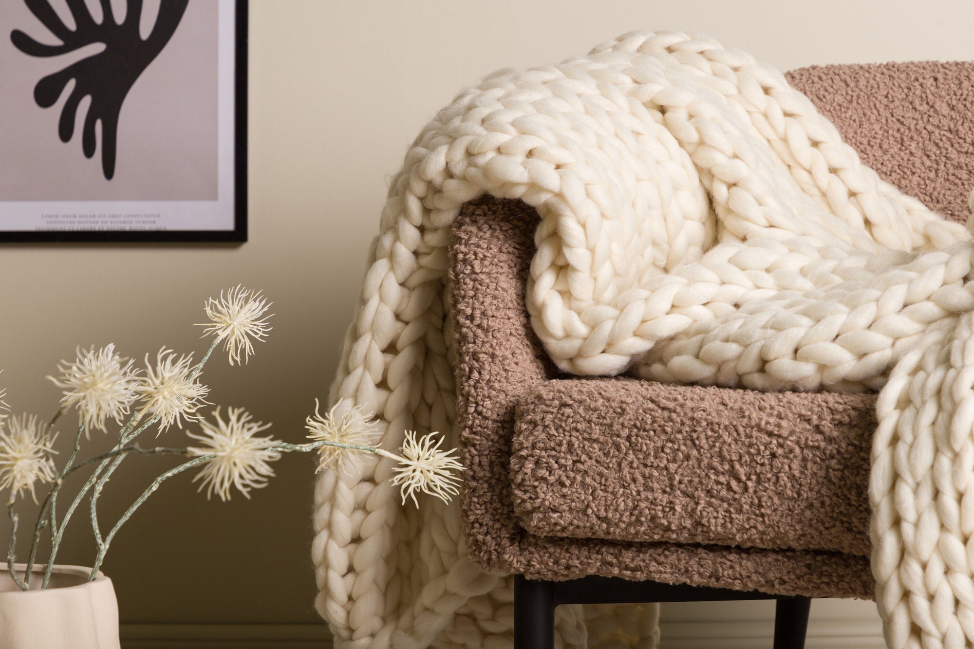 Venture Home Kate Throw Polyester - Beige / - 130*170