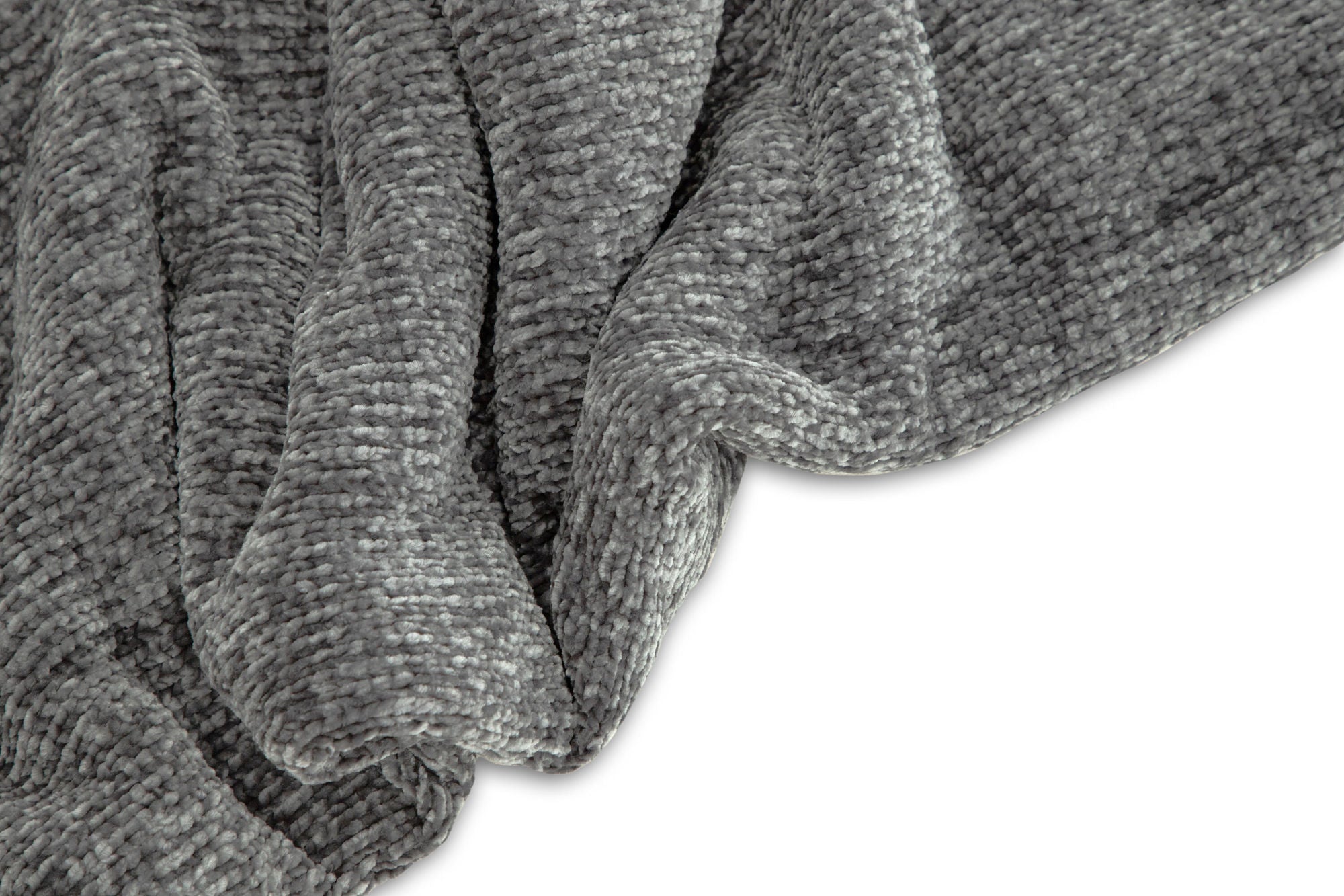 Venture Home Ally Throw Polyester/shiny chenille - Dark grey / - 170*130