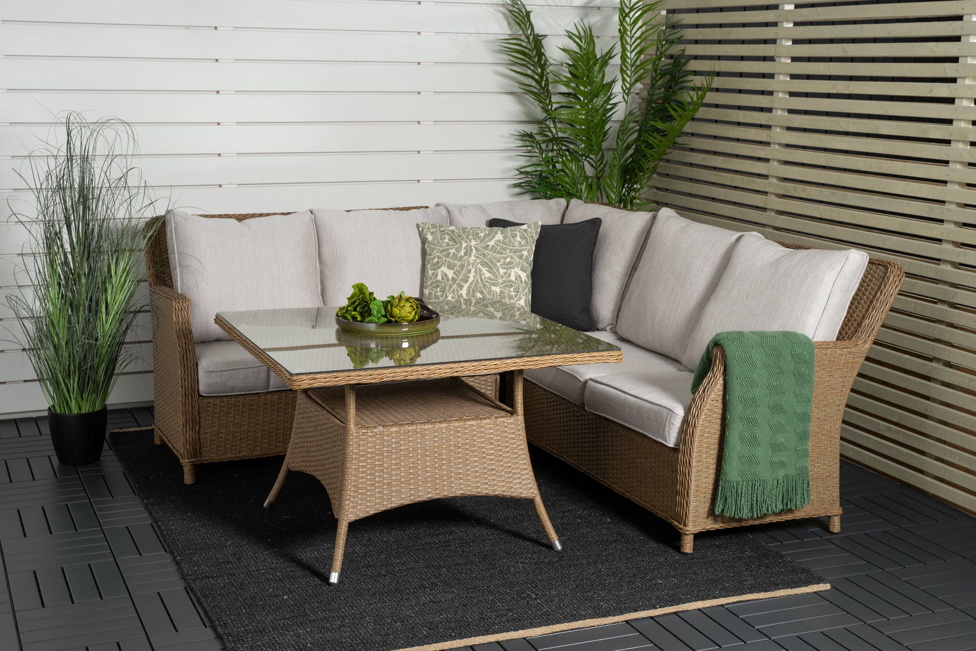 Venture Home Vikelund hjørne sofa - Nature/Sand