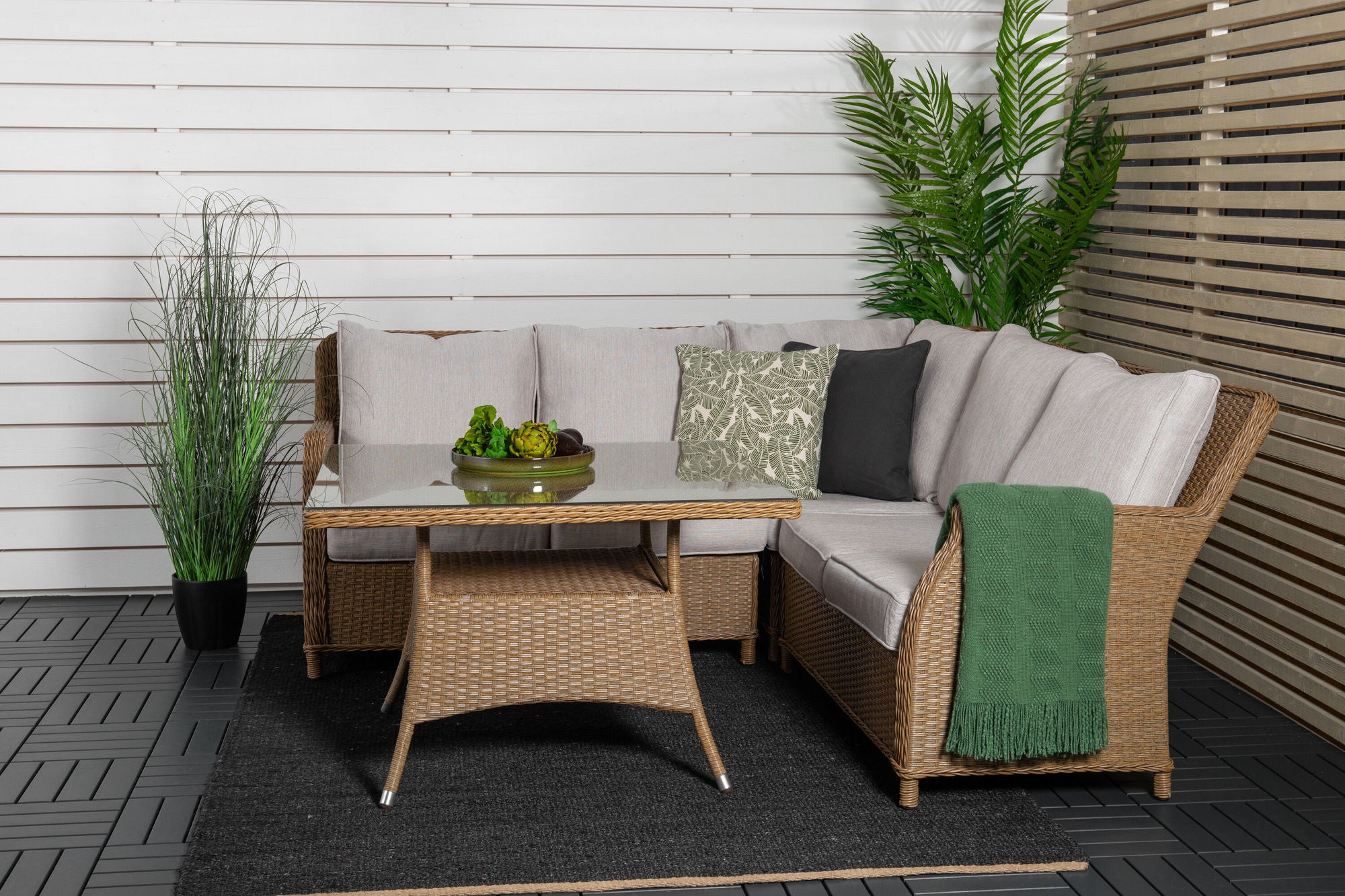 Venture Home Vikelund hjørne sofa - Nature/Sand