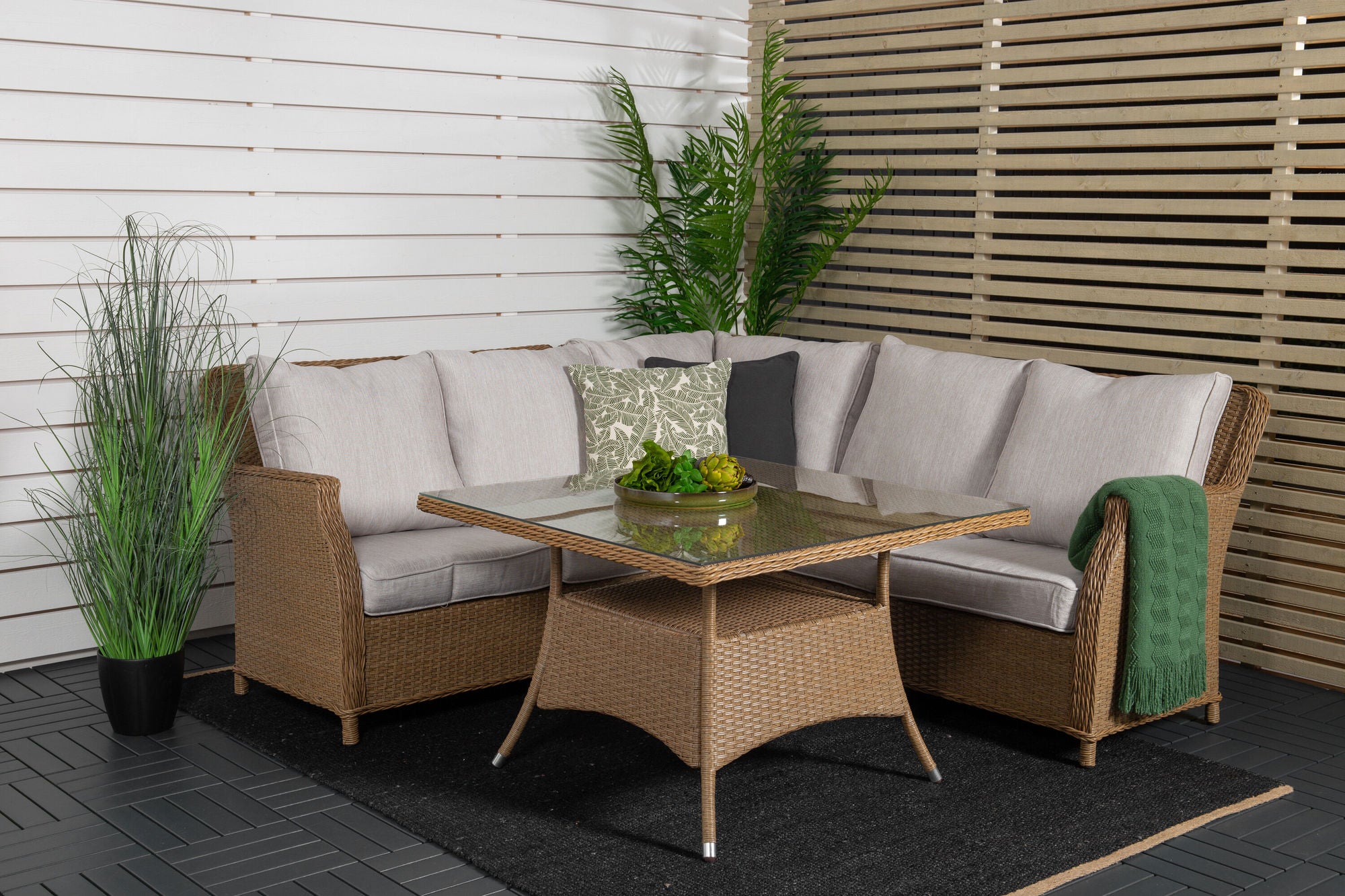 Venture Home Vikelund hjørne sofa - Nature/Sand