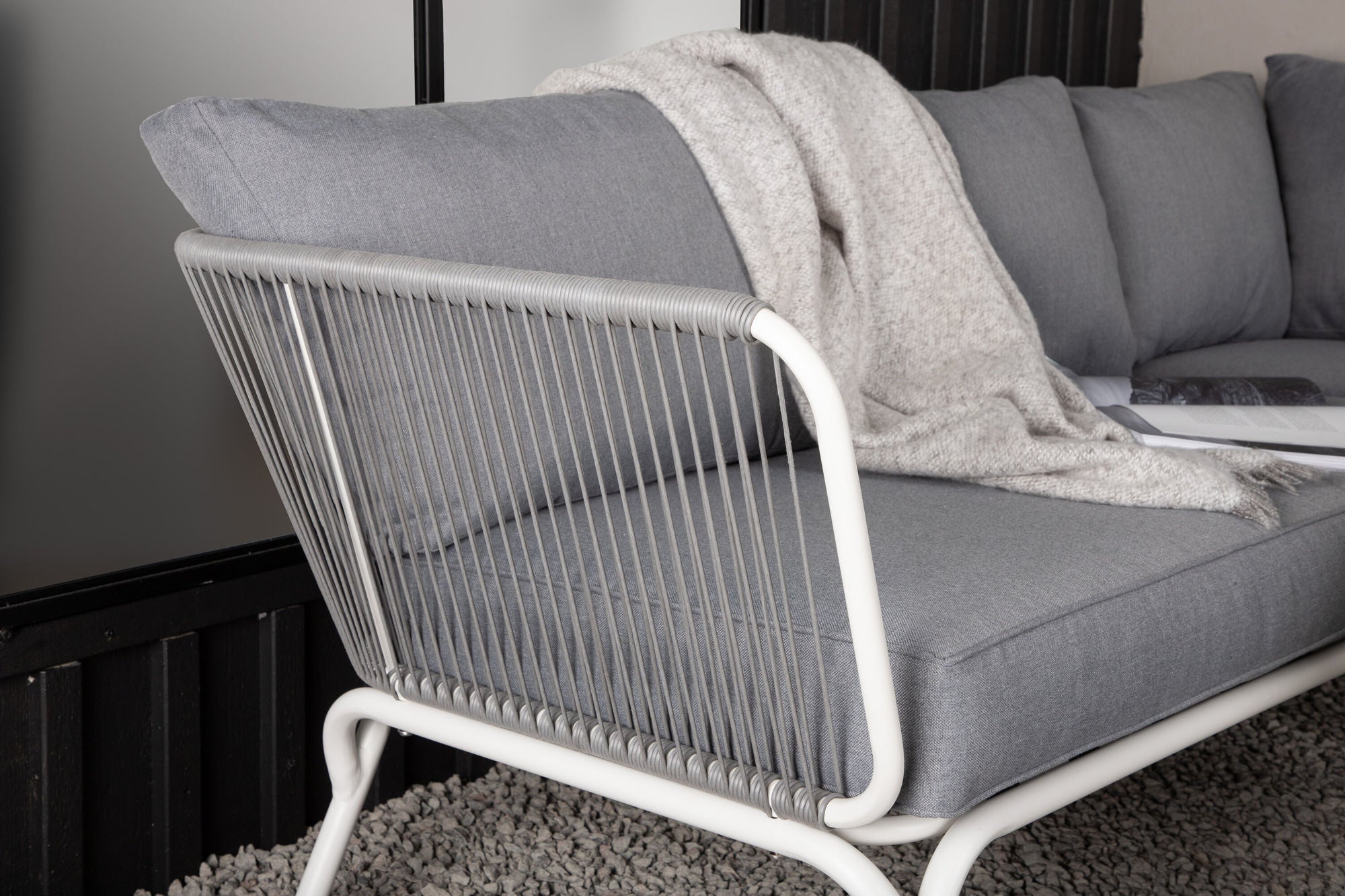 Venture Home Roxo hjørne sofa - White/Grey