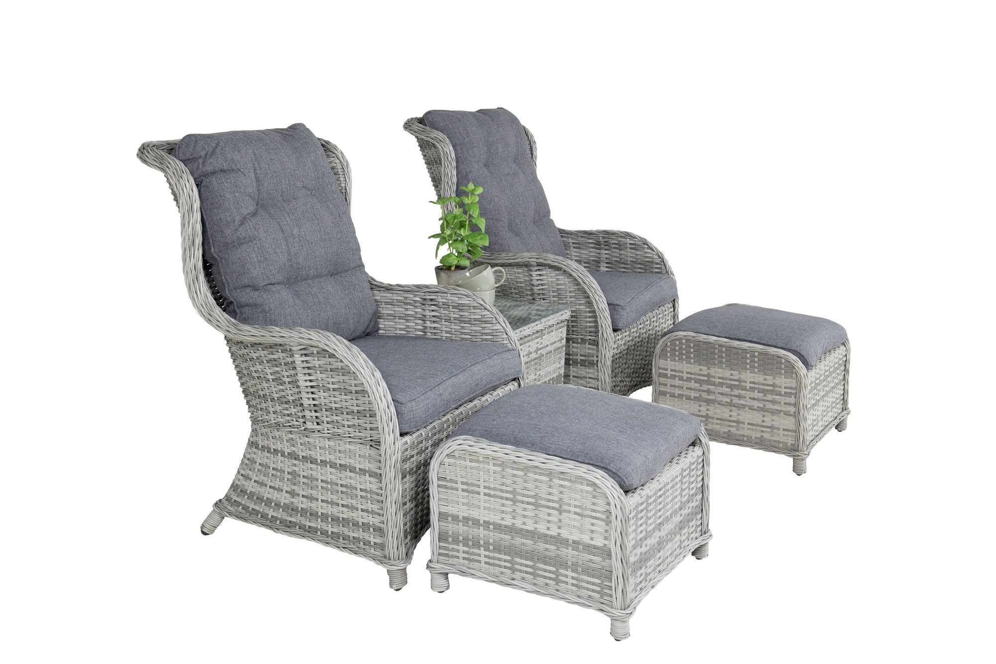 Venture Home Vikelund Lounge set  - Grey/Grey