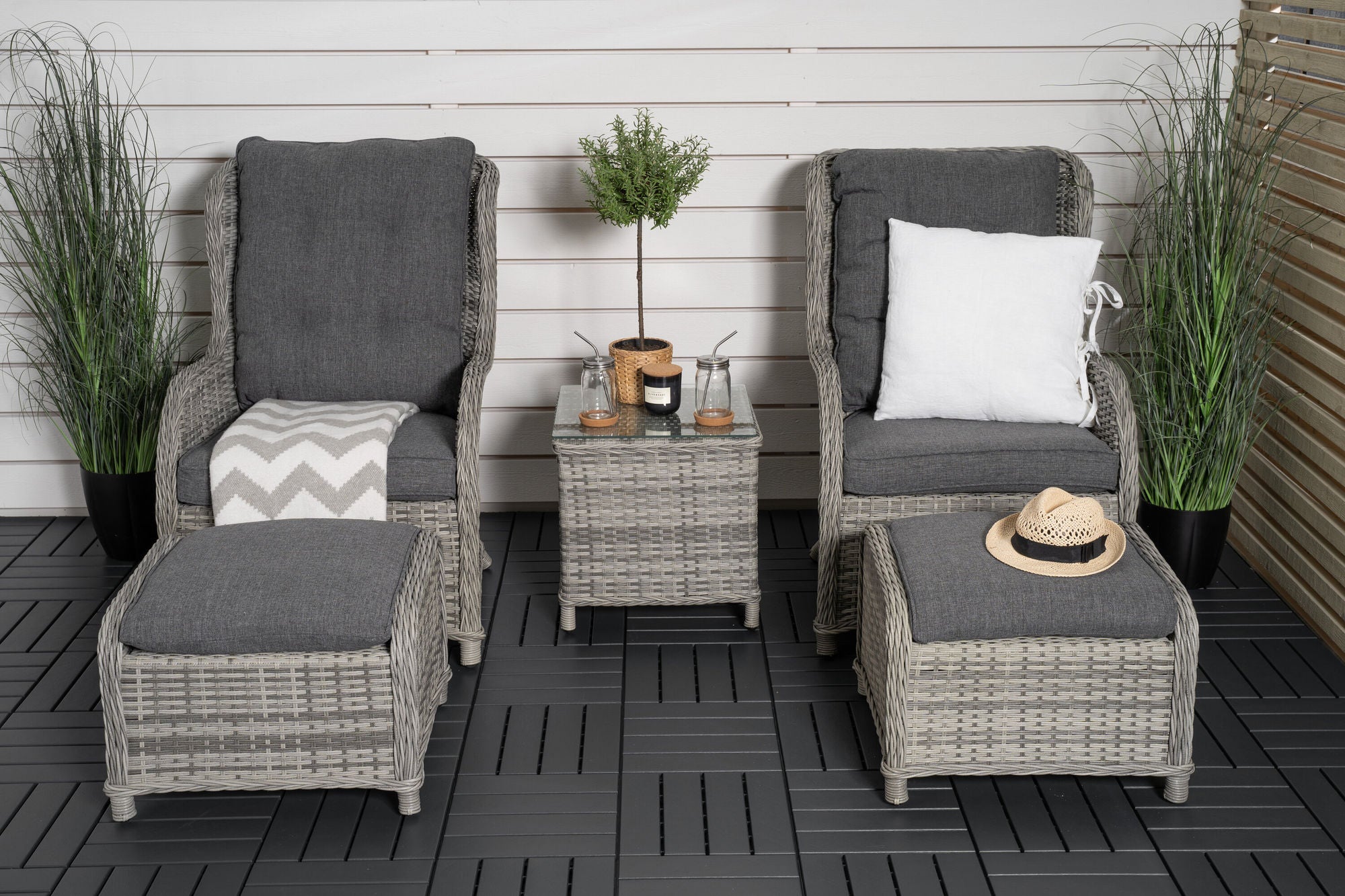 Venture Home Vikelund Lounge set  - Grey/Grey