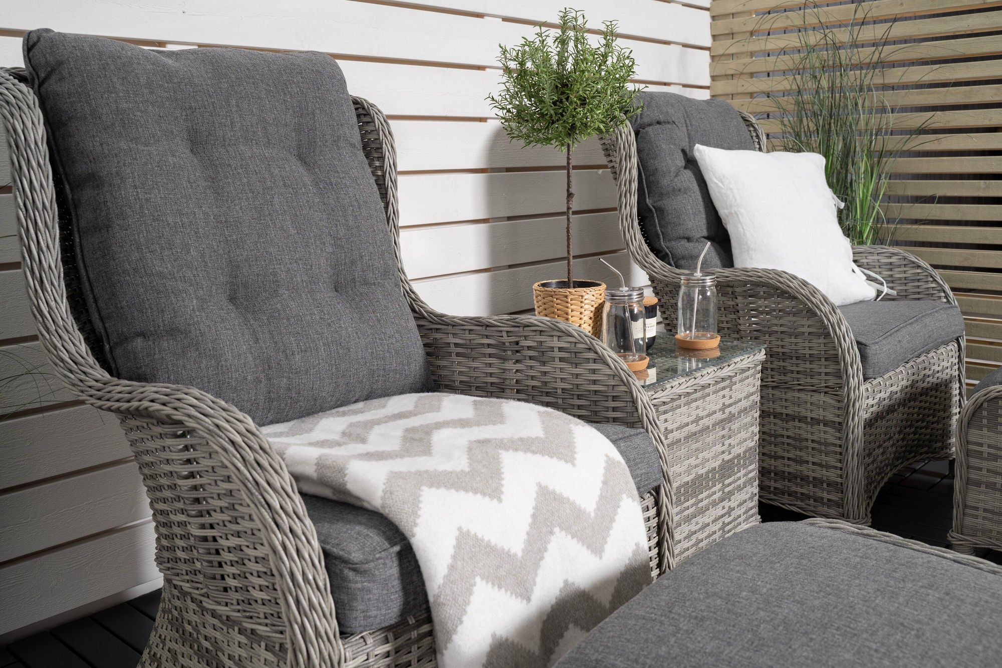 Venture Home Vikelund Lounge set  - Grey/Grey