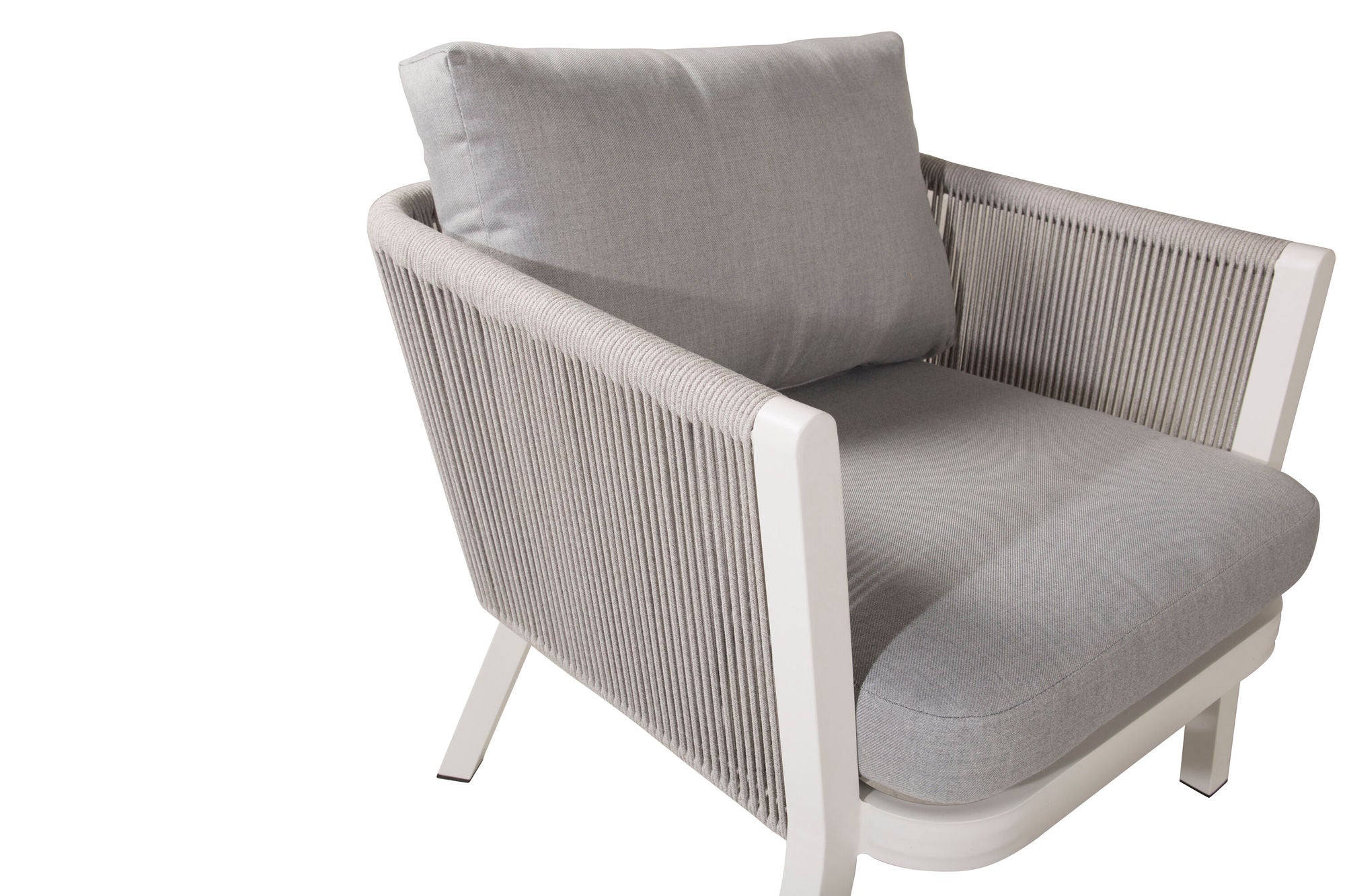 Venture Home Virya Lounge set (3+2+1) White alu / Grey rope / grey cushion