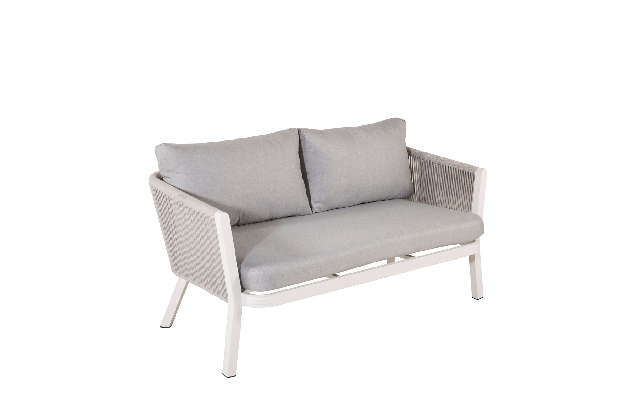Venture Home Virya Lounge set (3+2+1) White alu / Grey rope / grey cushion
