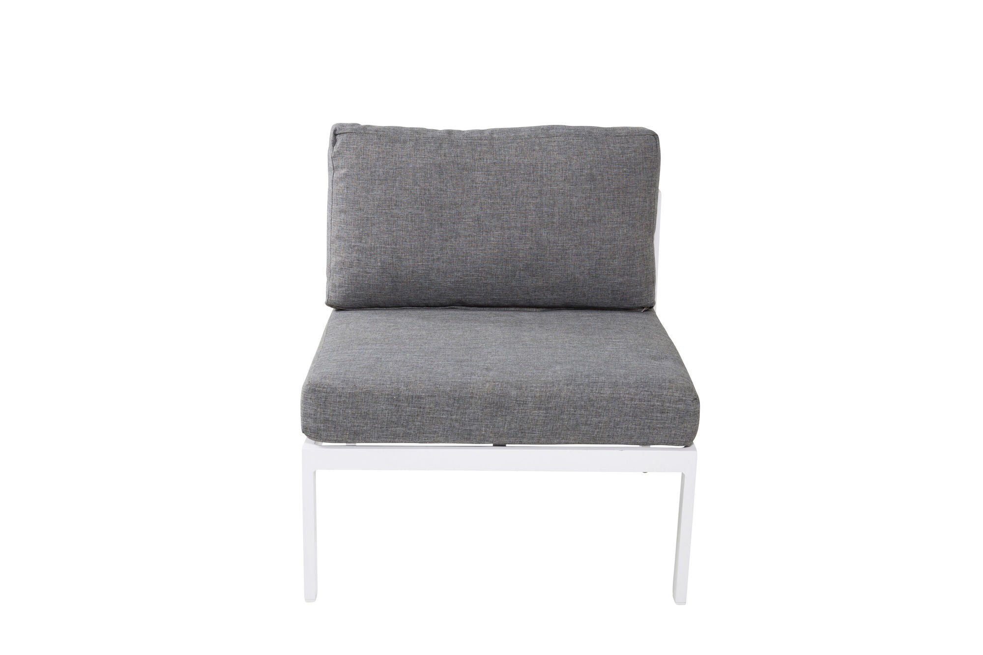 Venture Home Copacabana Middle Part - White Alu / Grey Cushion