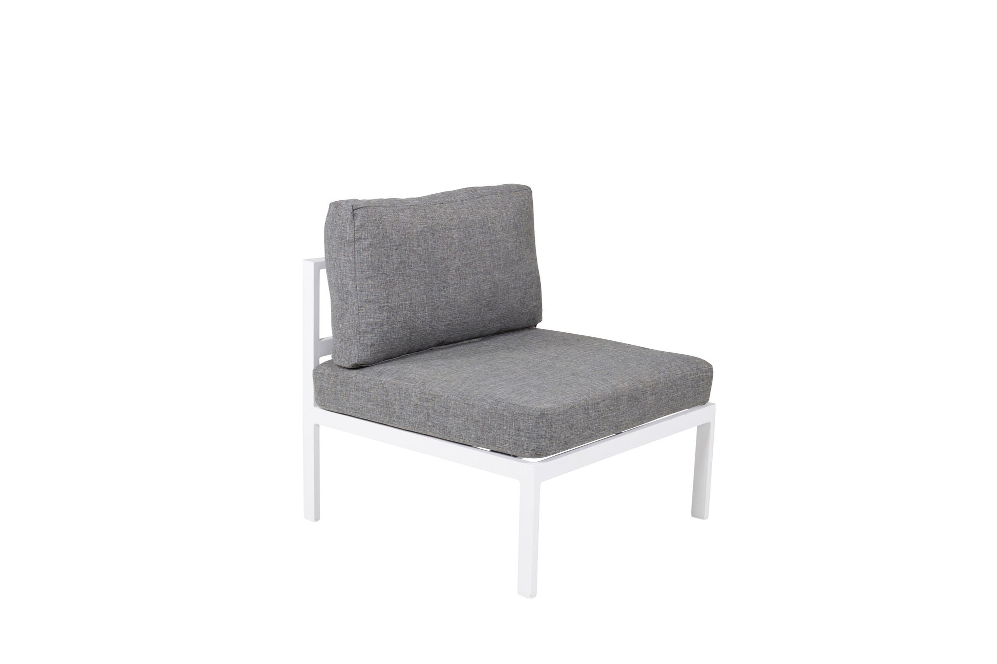 Venture Home Copacabana Middle Part - White Alu / Grey Cushion