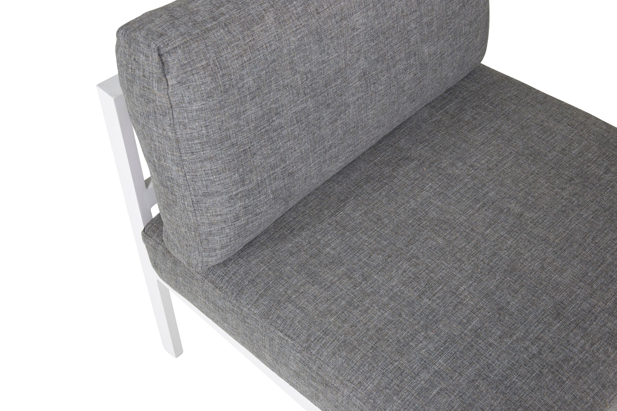 Venture Home Copacabana Middle Part - White Alu / Grey Cushion
