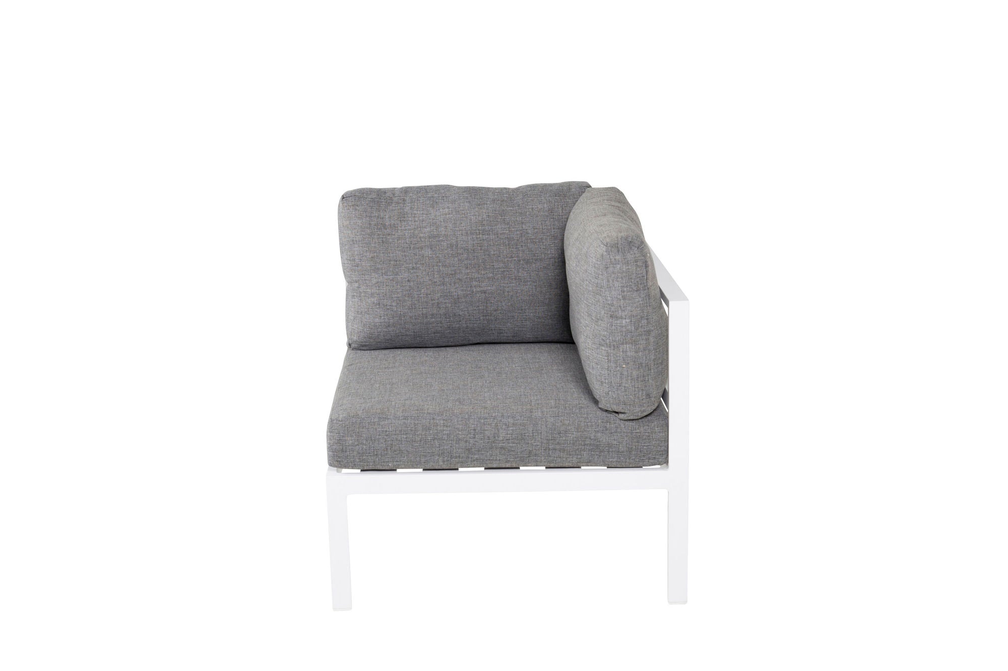Venture Home Copacabana hjørne Part - White Alu / Grey Cushion