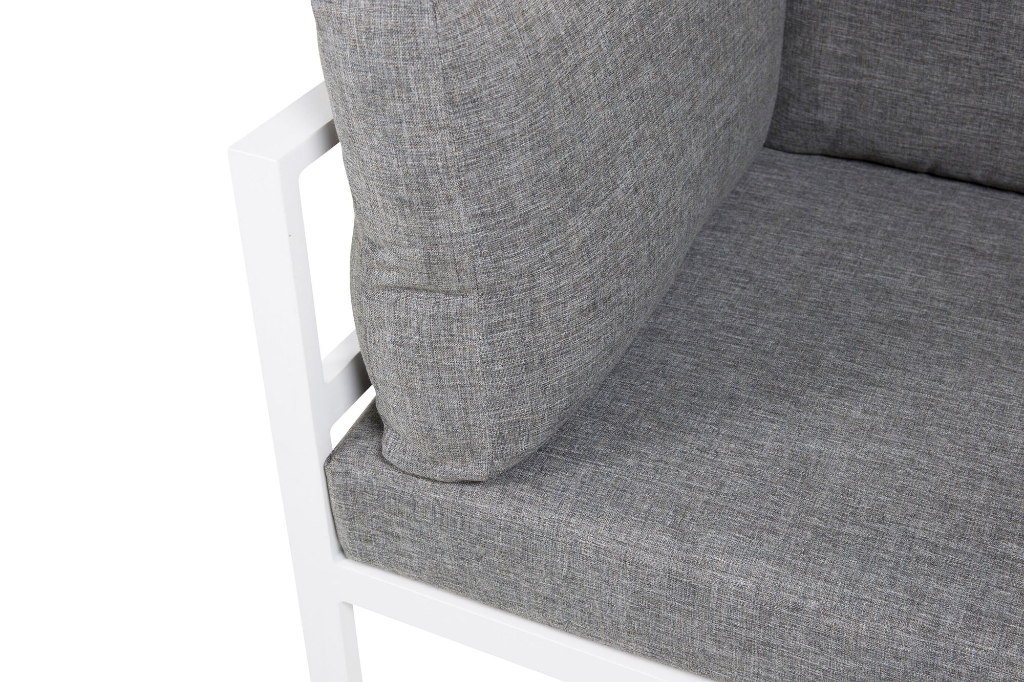 Venture Home Copacabana hjørne Part - White Alu / Grey Cushion