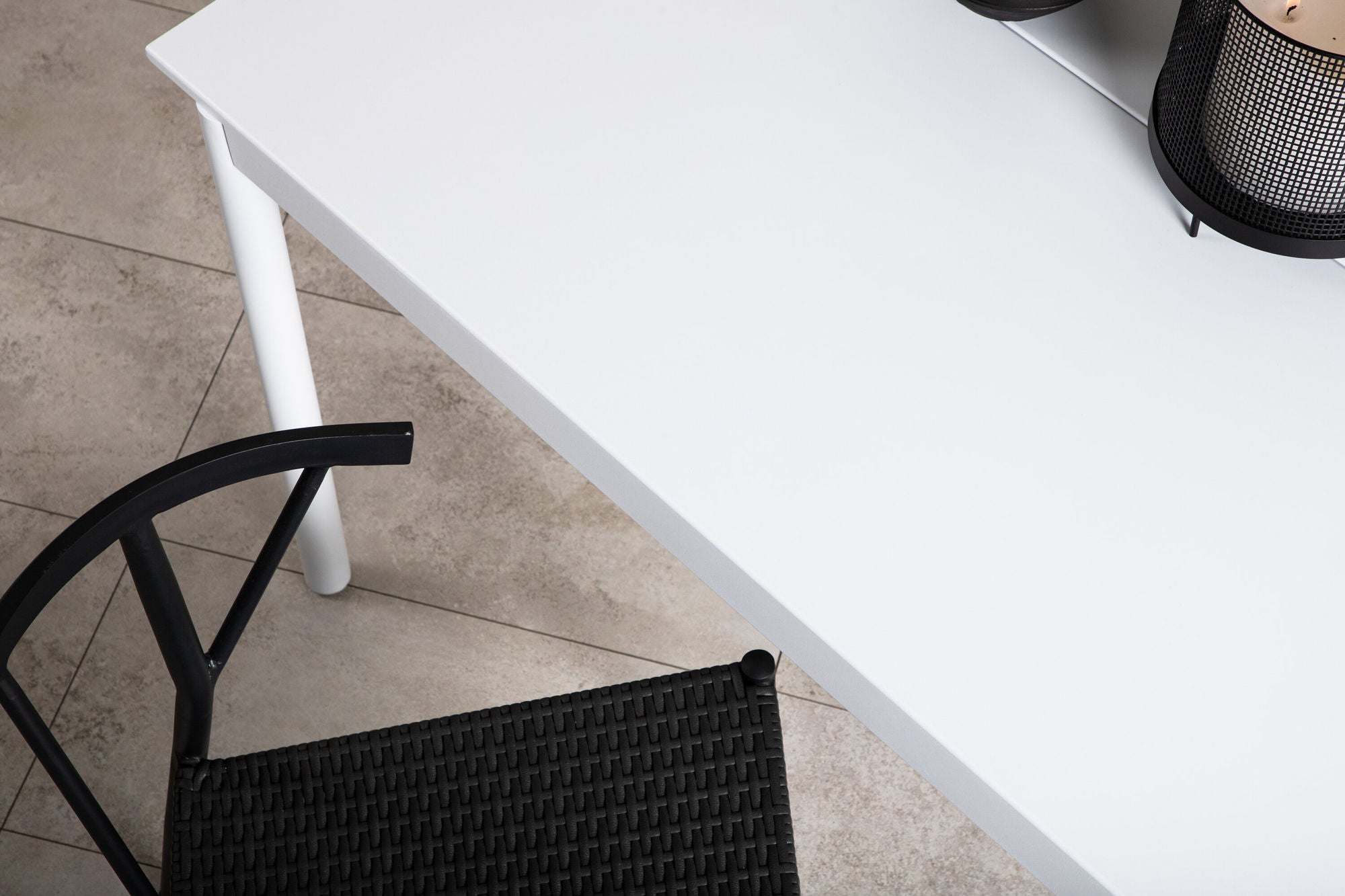 Venture Home Modena - spisebord- White - Aluminium - 150*100cm