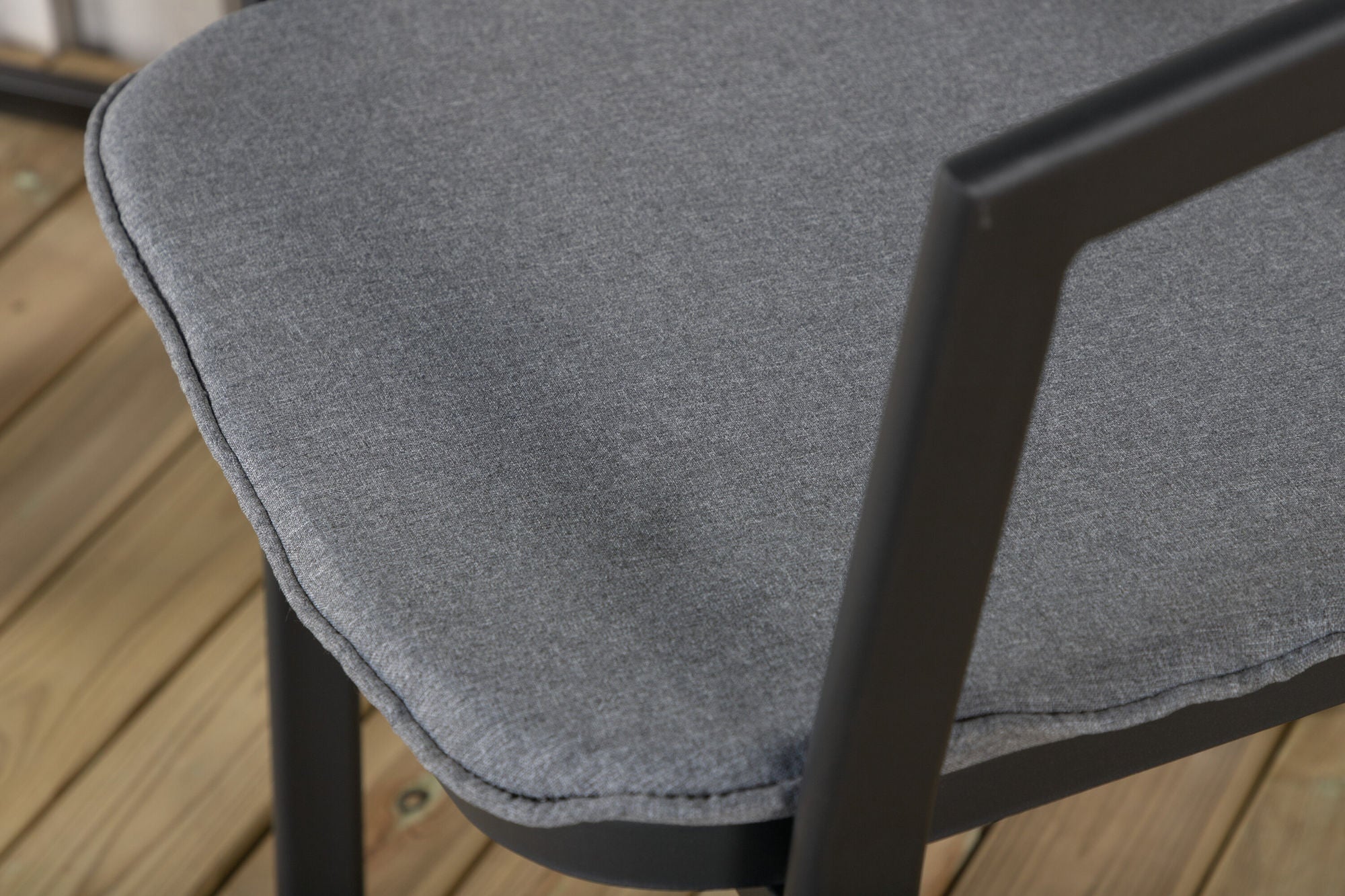 Venture Home Slit - Spisebordsstol inc Cushion- Black /Grey - Aluminium -
