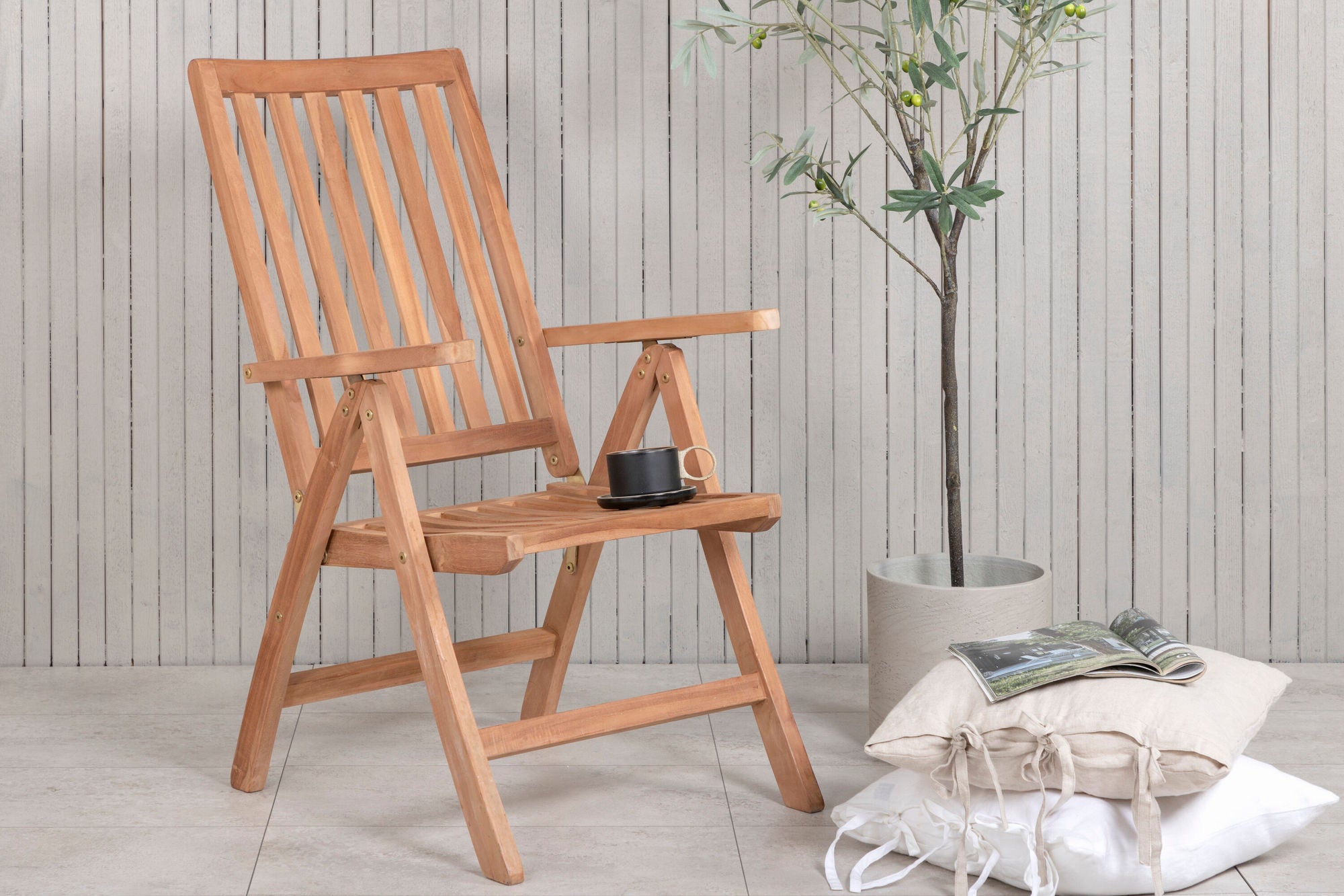 Venture Home Kenya 5-position Folding stol - Teak