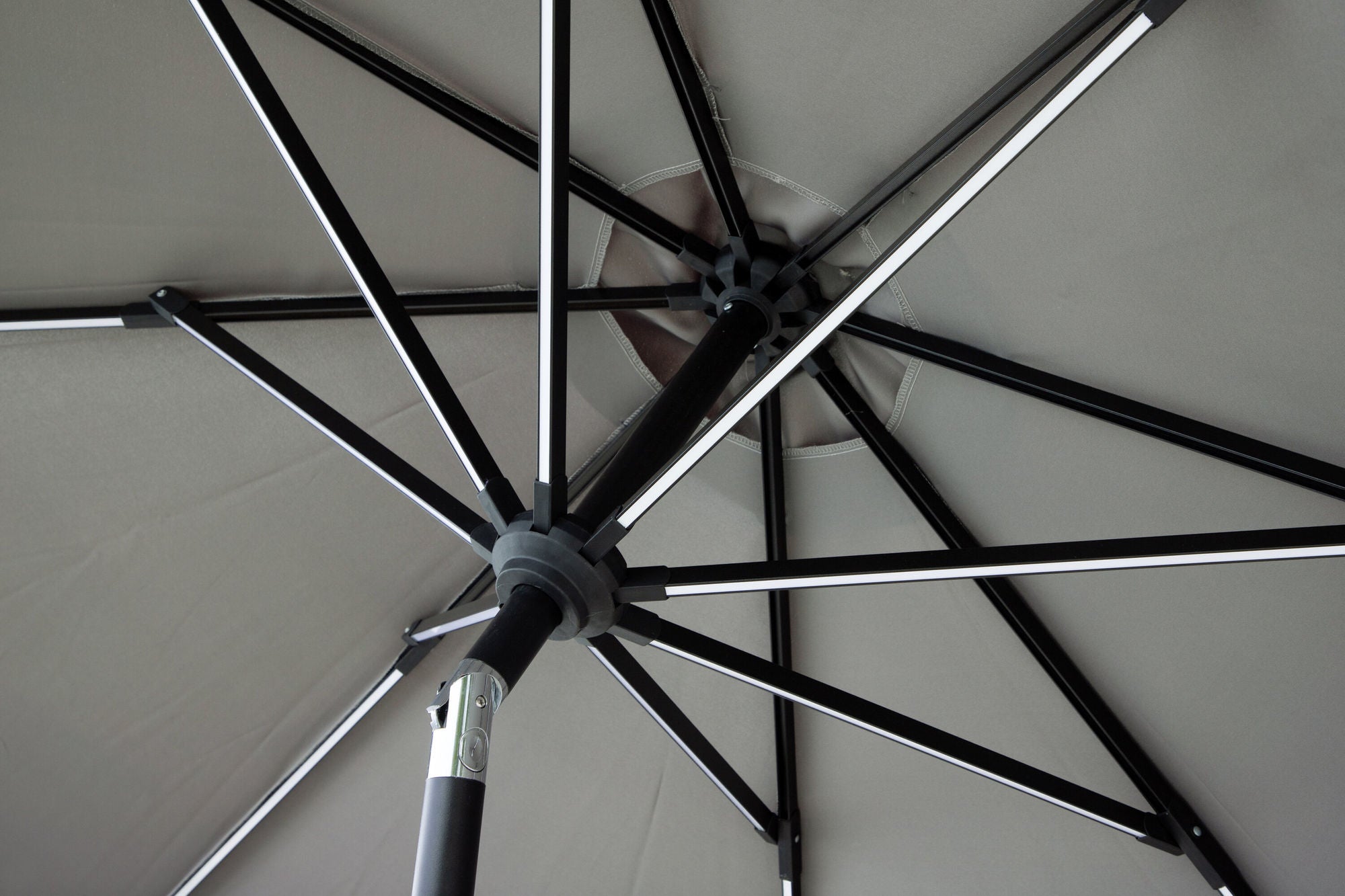 Venture Home Sabal - Umbrella with LED- Grey - - 270cm