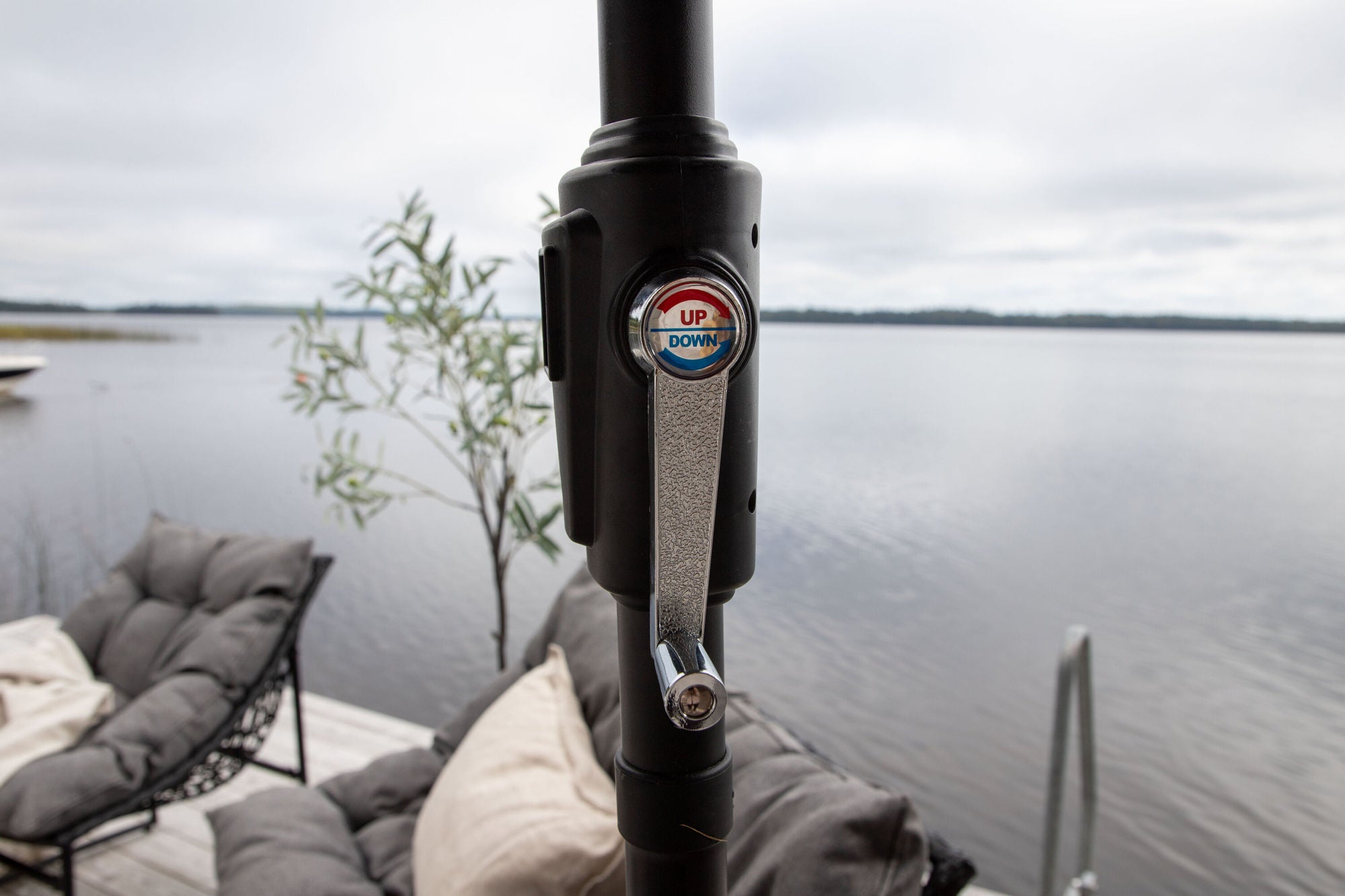 Venture Home Sabal - Umbrella with LED- Grey - - 270cm