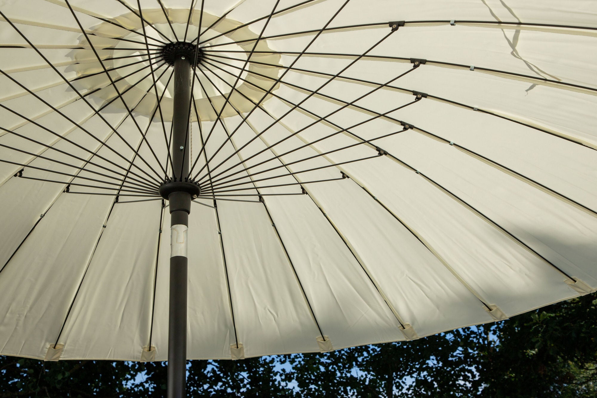 Venture Home Palmetto - Umbrella w. tilt- White - - 270cm