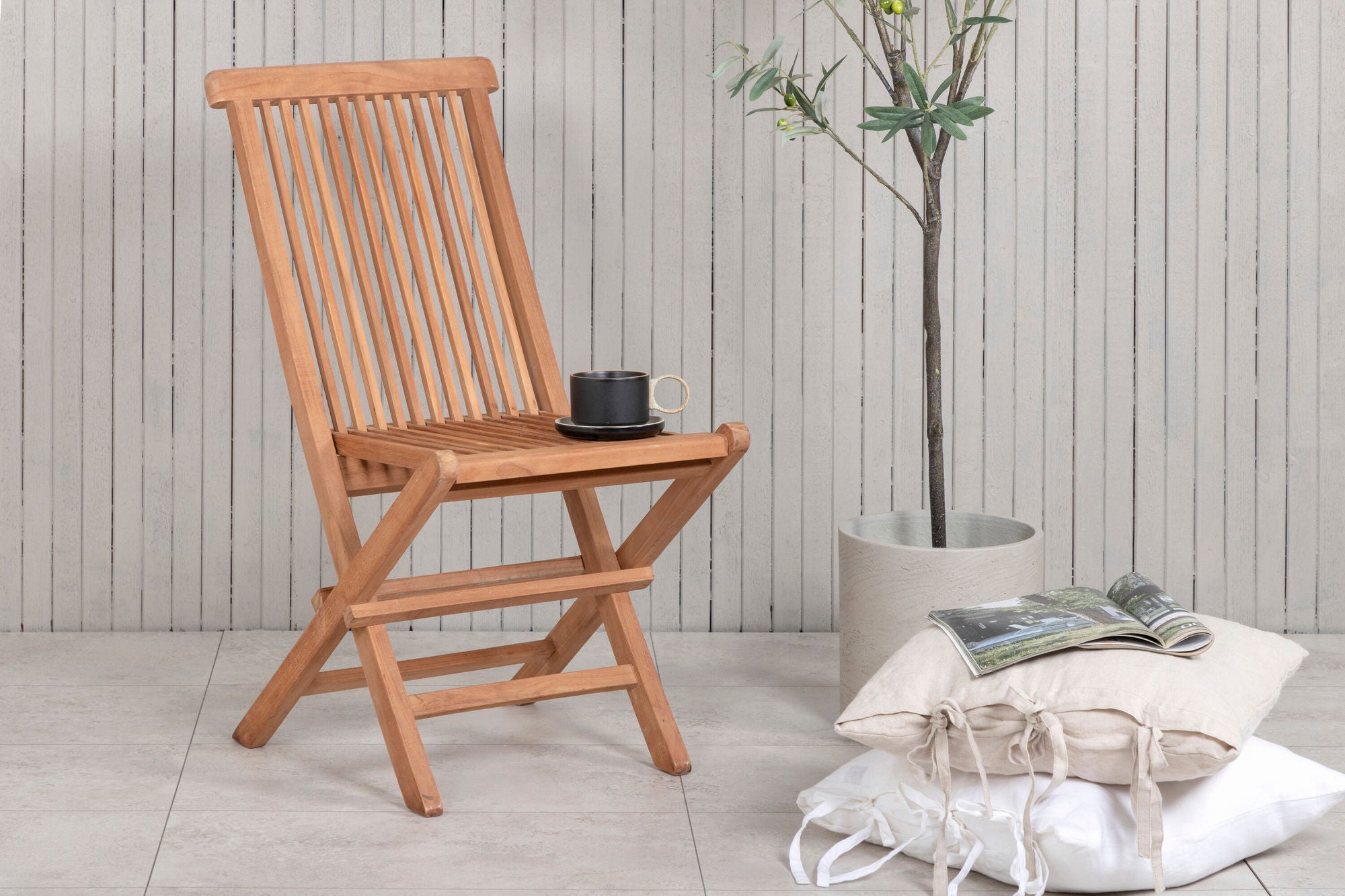 Venture Home Kenya Folding stol W/O Armrest 2-pack - Teak