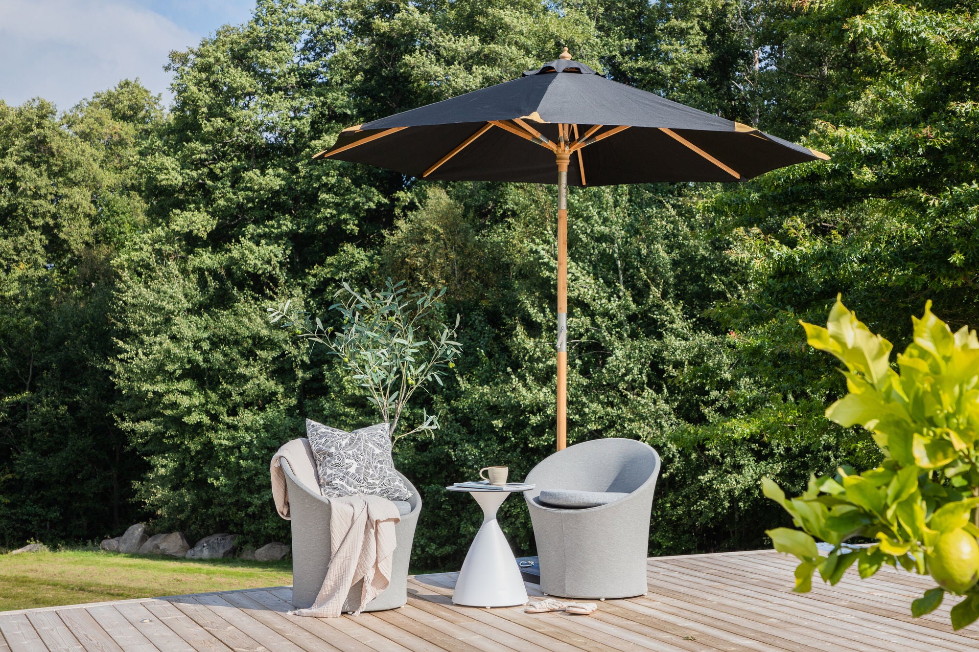 Venture Home Cerox - Umbrella- Black - - 270cm