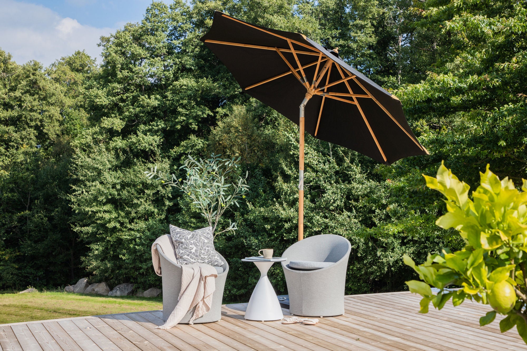 Venture Home Cerox - Umbrella- Black - - 270cm
