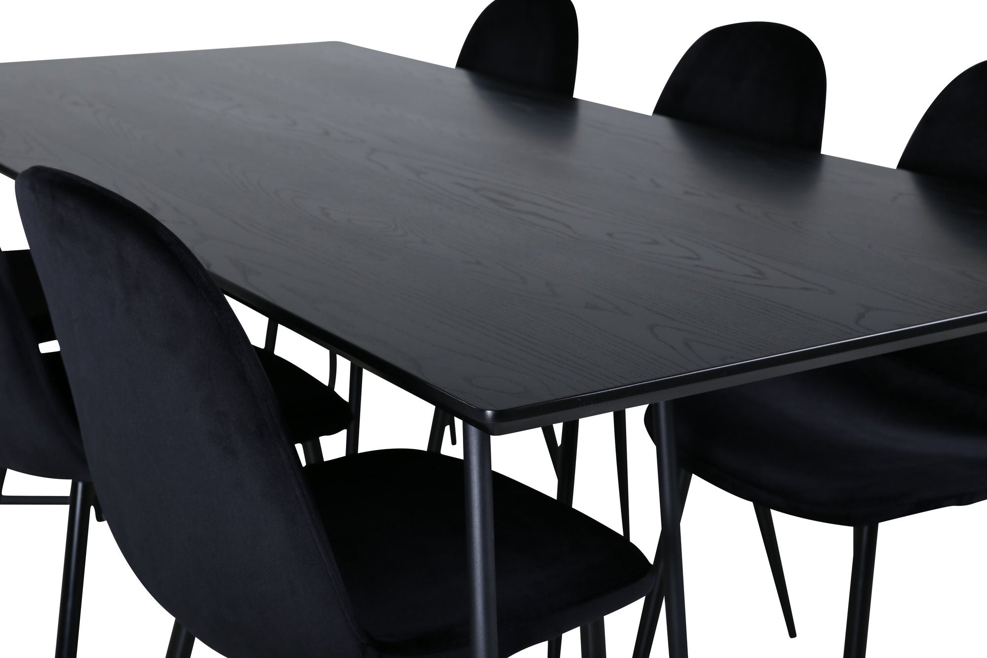Venture Home Petra spisebord , Black Black Veneer+Polar Spisebordsstol , Black legs Black Velvet (ers√§tter 19902,888)_6