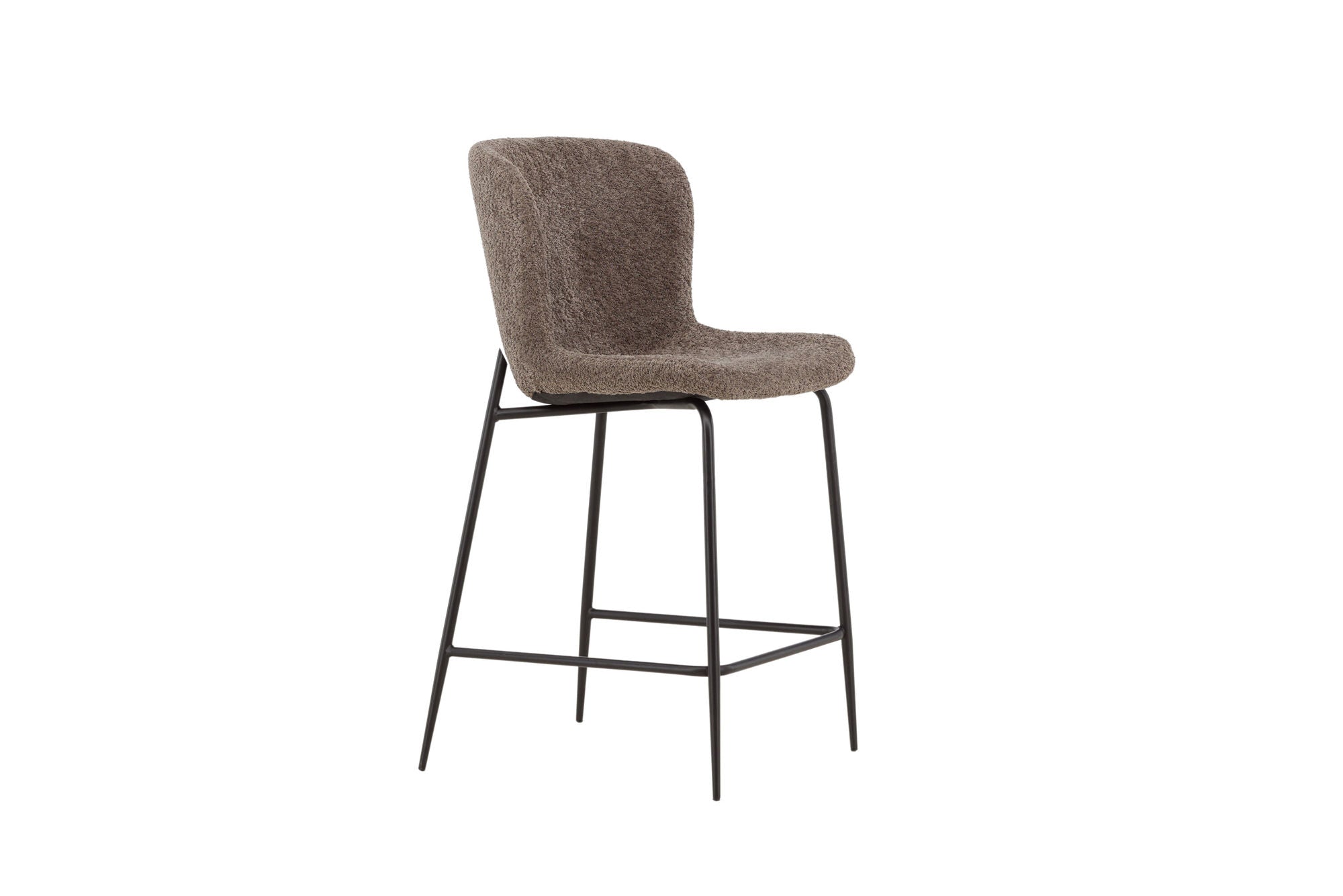 Venture Home Modesto Bar stol - Black / Brown boucle