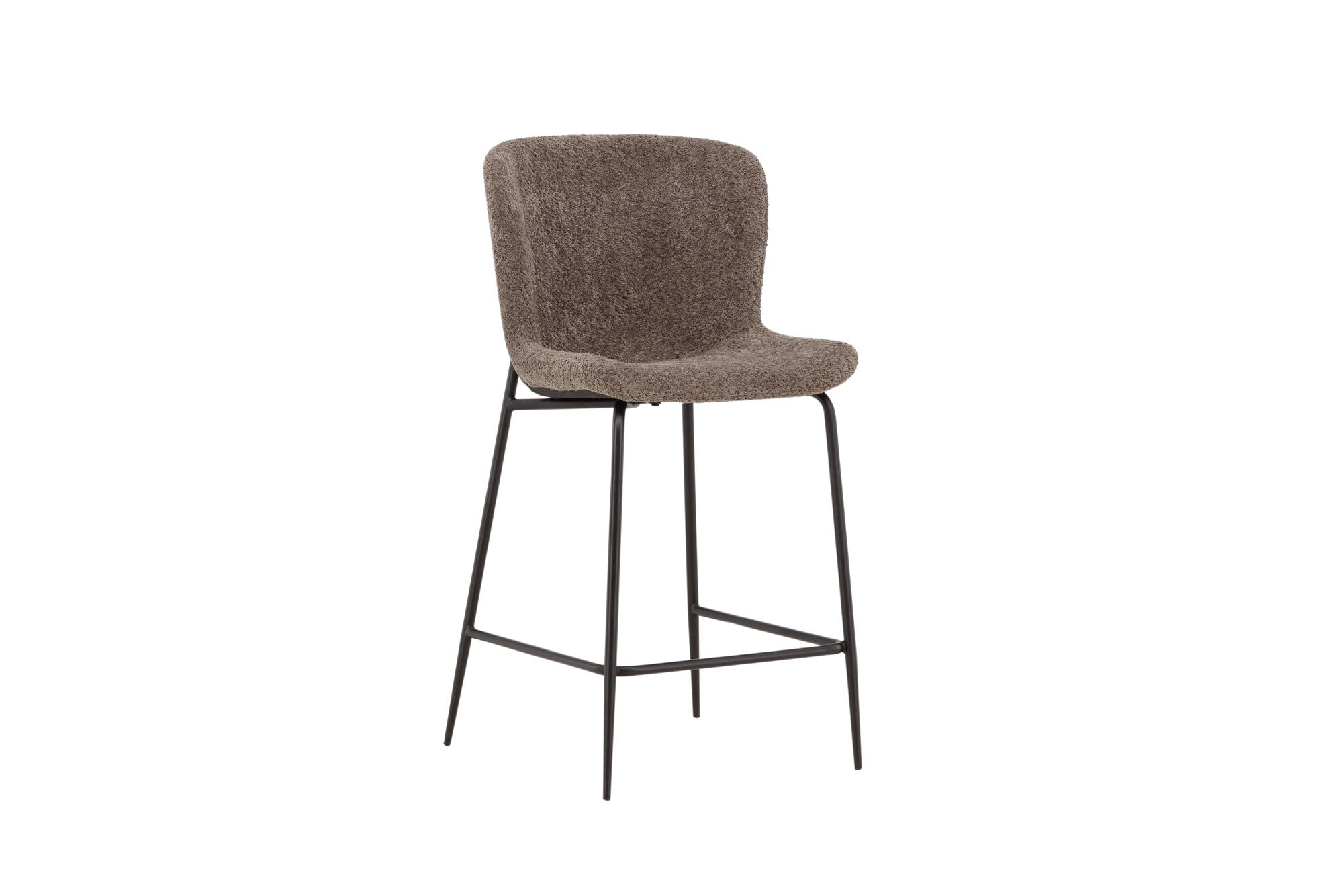 Venture Home Modesto Bar stol - Black / Brown boucle