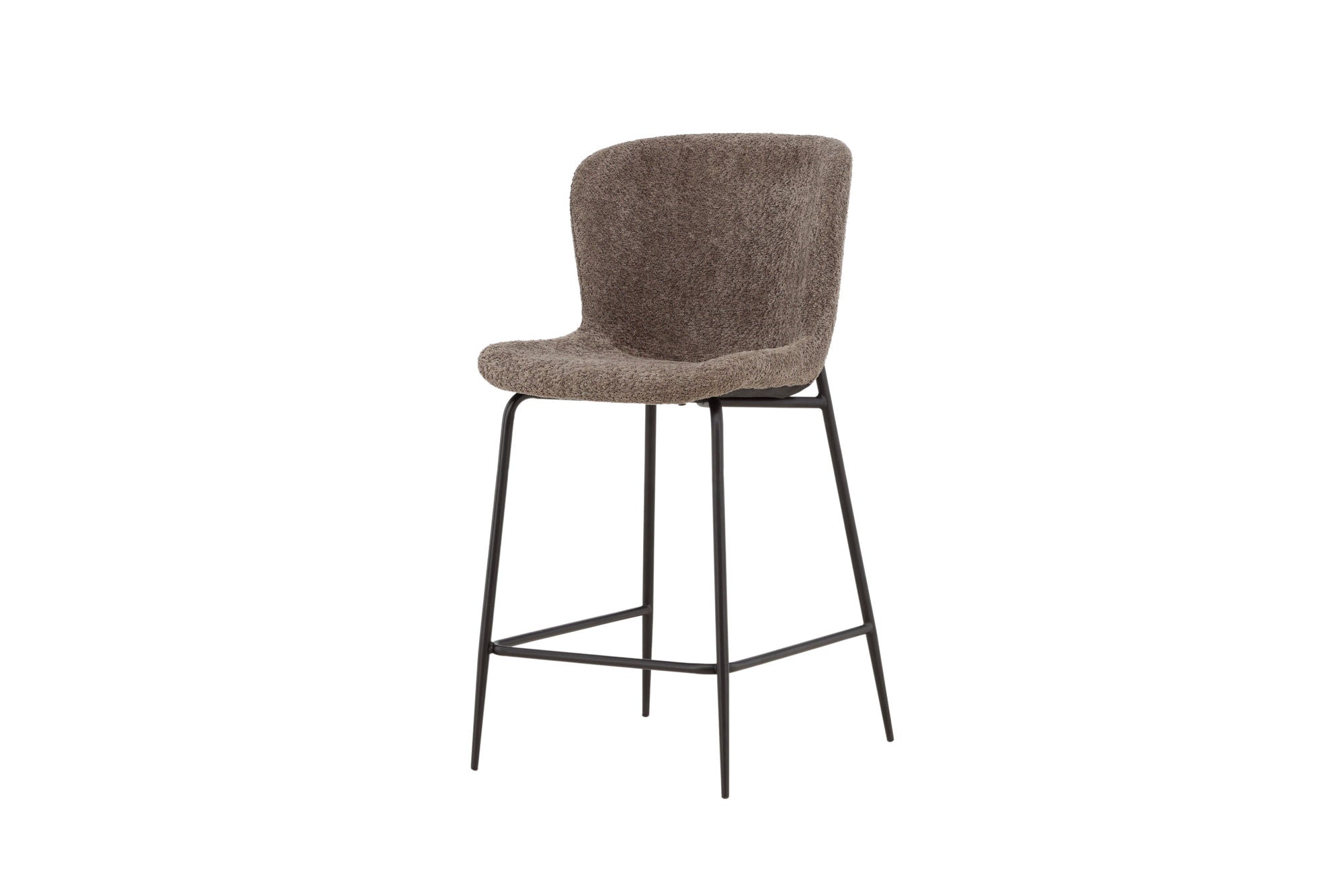 Venture Home Modesto Bar stol - Black / Brown boucle