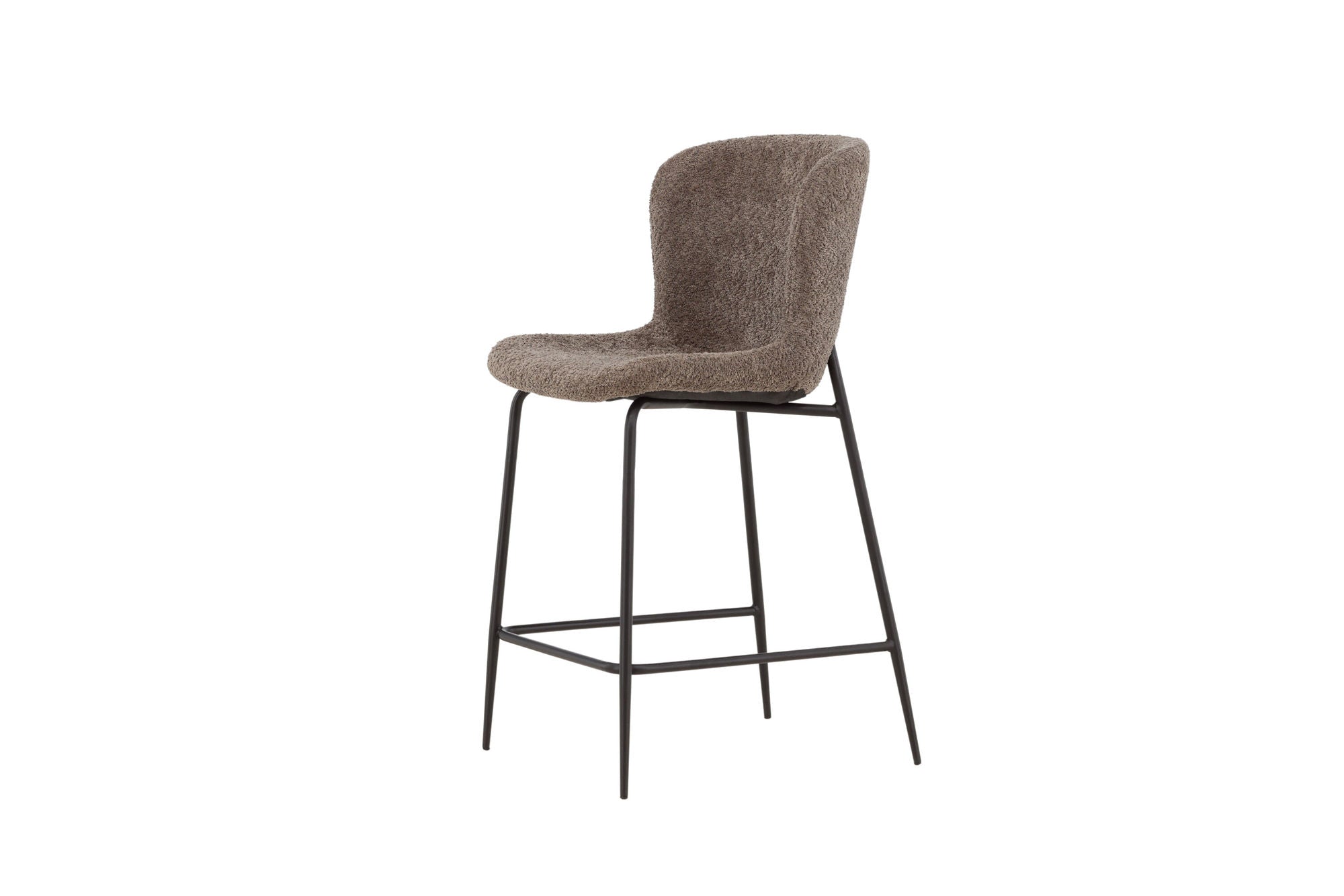 Venture Home Modesto Bar stol - Black / Brown boucle