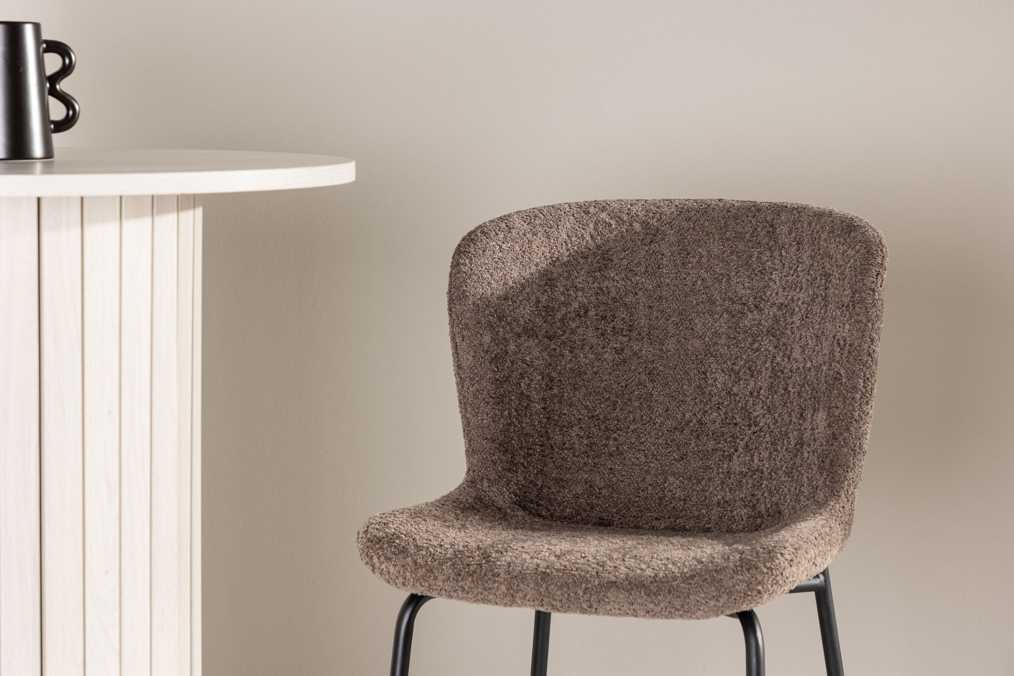 Venture Home Modesto Bar stol - Black / Brown boucle