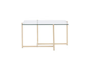 Venture Home Hybrid Sofa bord 80x80 cm - Glass/Nature /