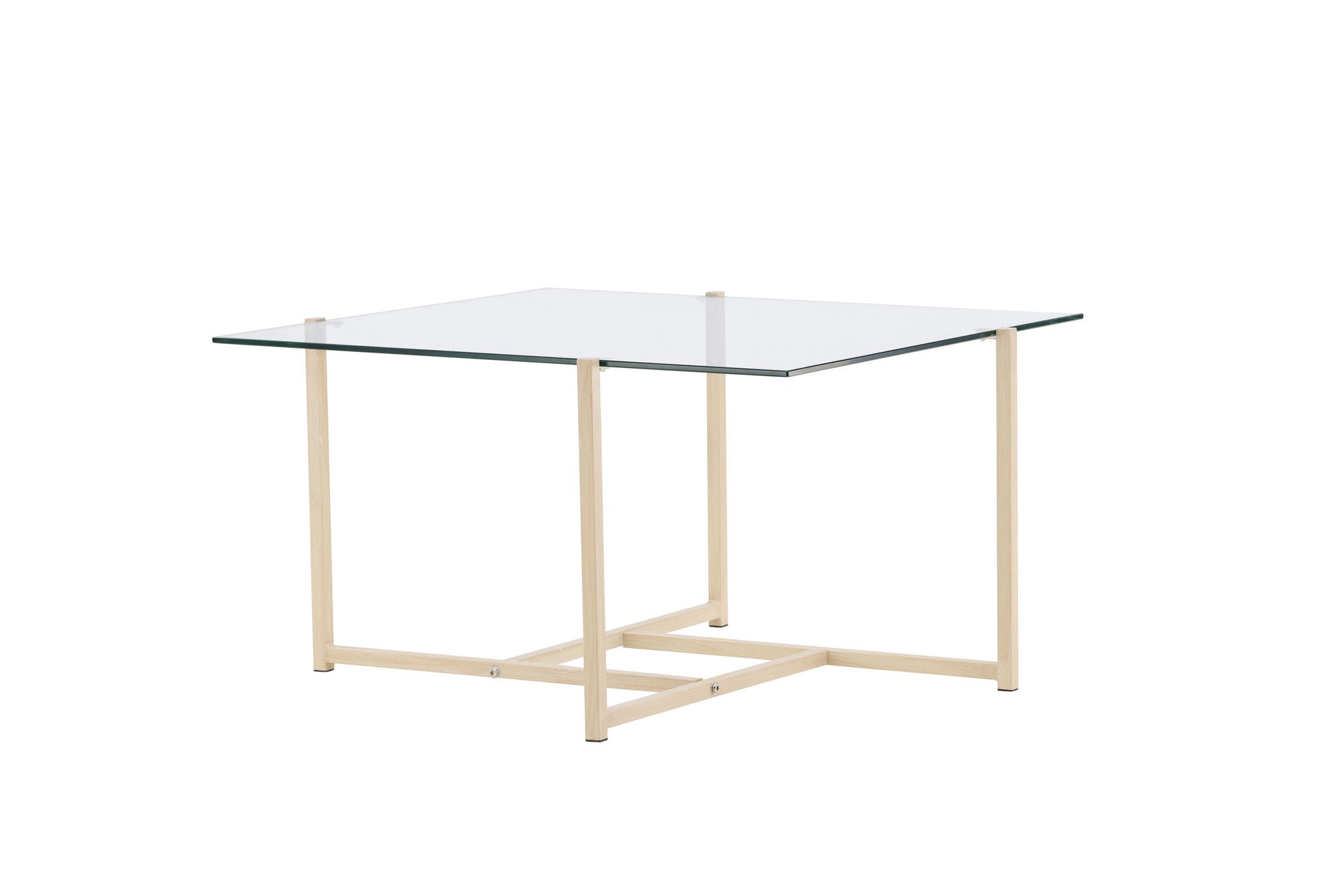Venture Home Hybrid Sofa bord 80x80 cm - Glass/Nature /