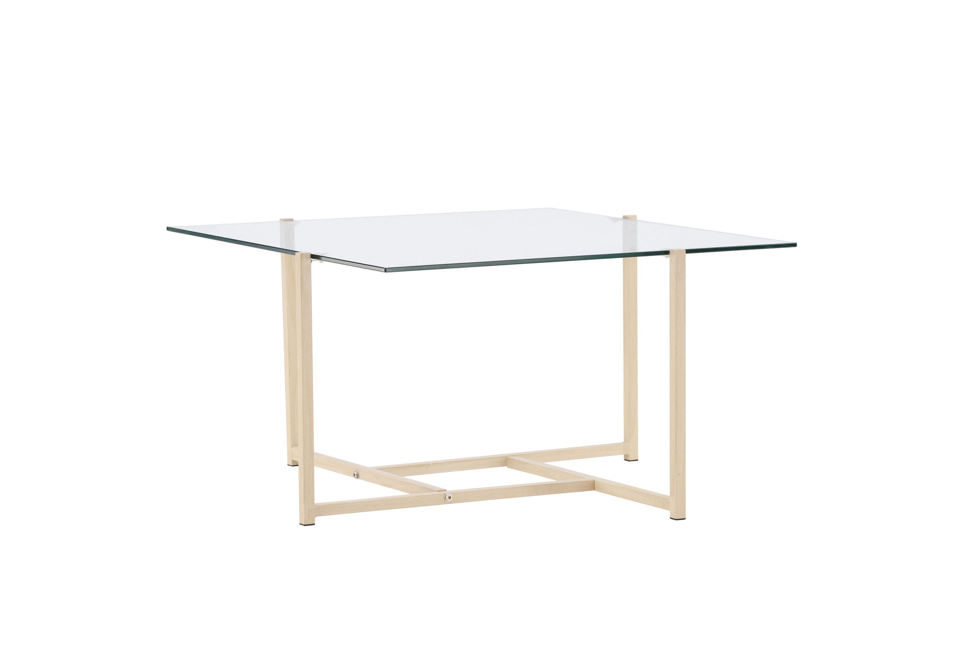 Venture Home Hybrid Sofa bord 80x80 cm - Glass/Nature /