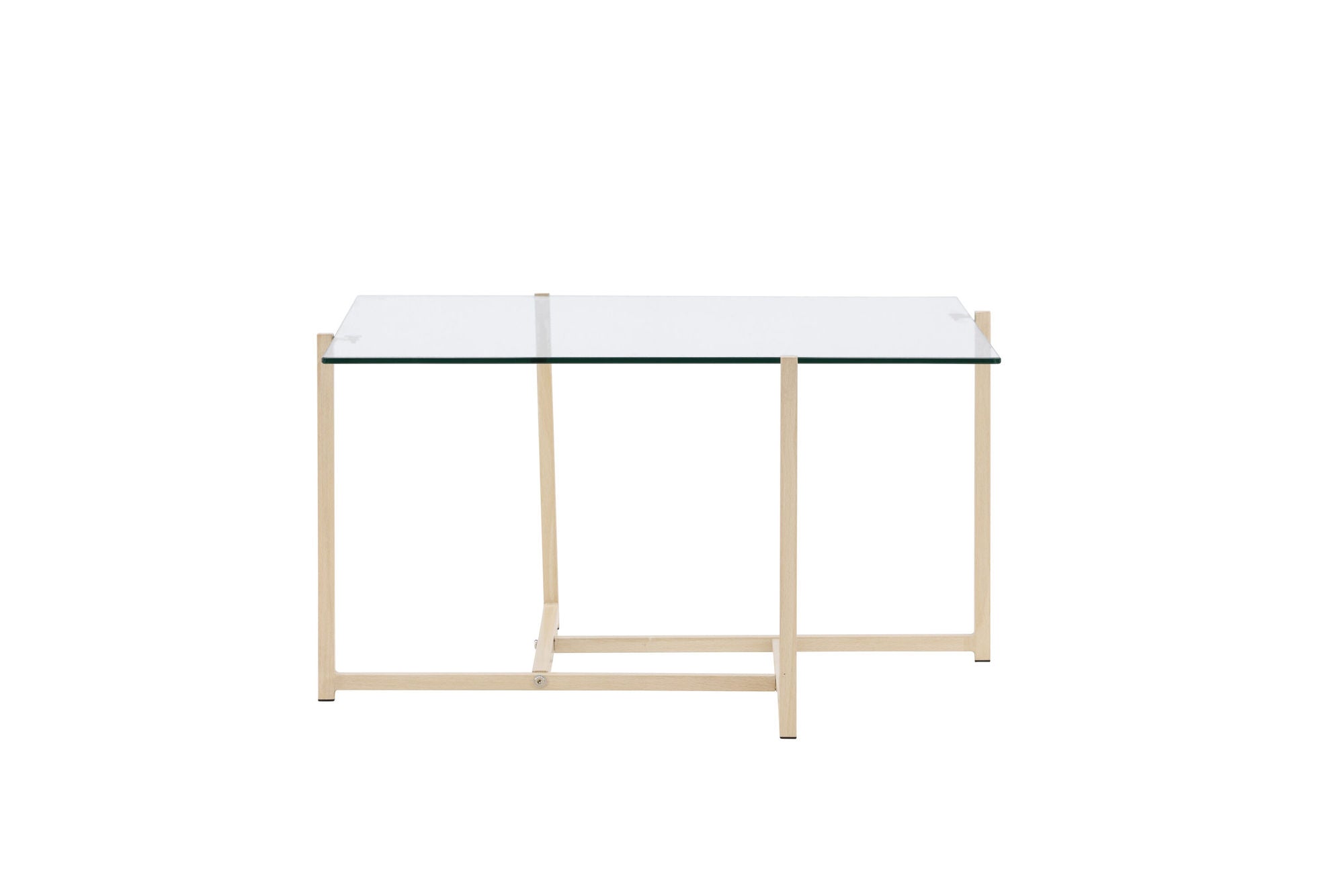 Venture Home Hybrid Sofa bord 80x80 cm - Glass/Nature /