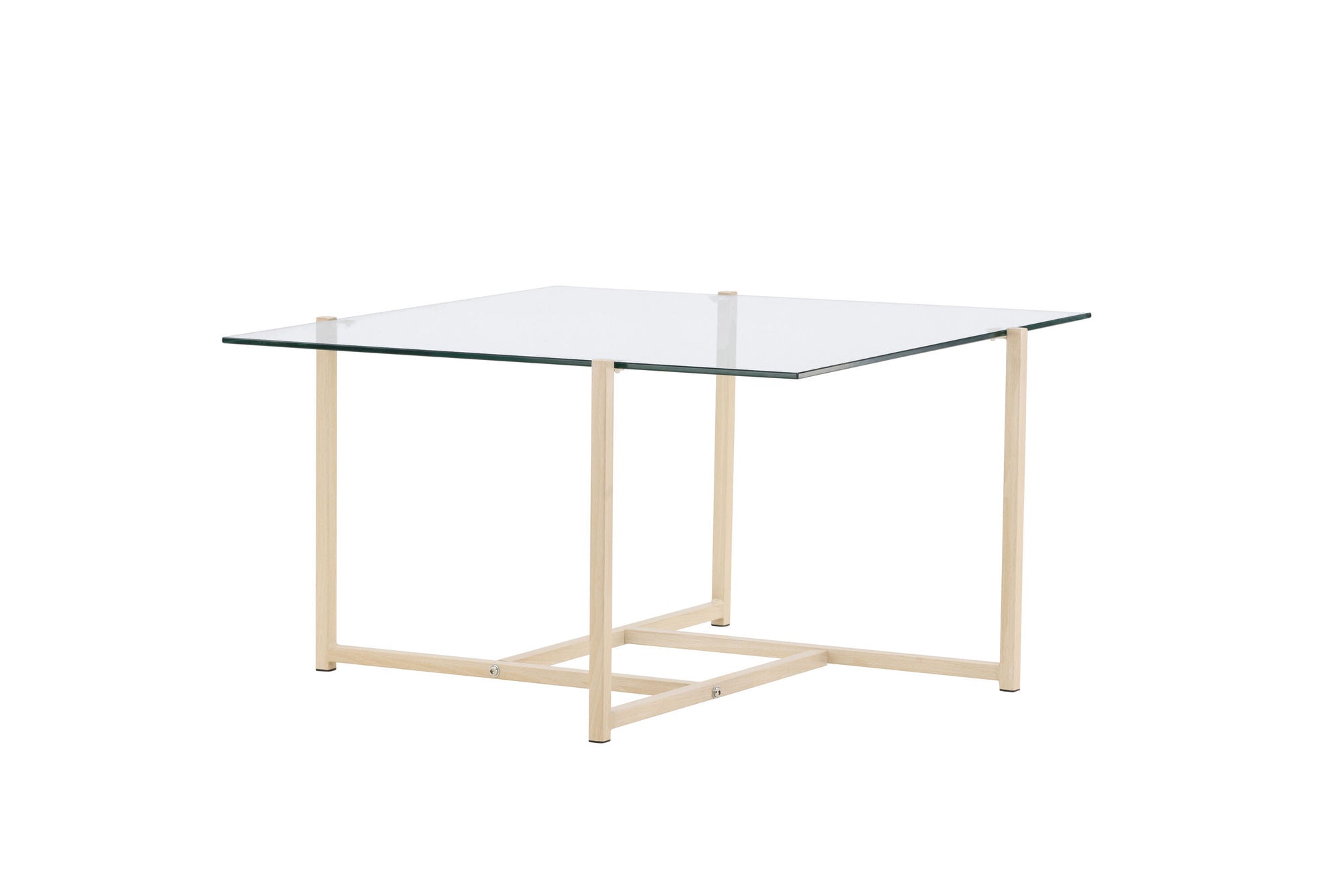 Venture Home Hybrid Sofa bord 80x80 cm - Glass/Nature /