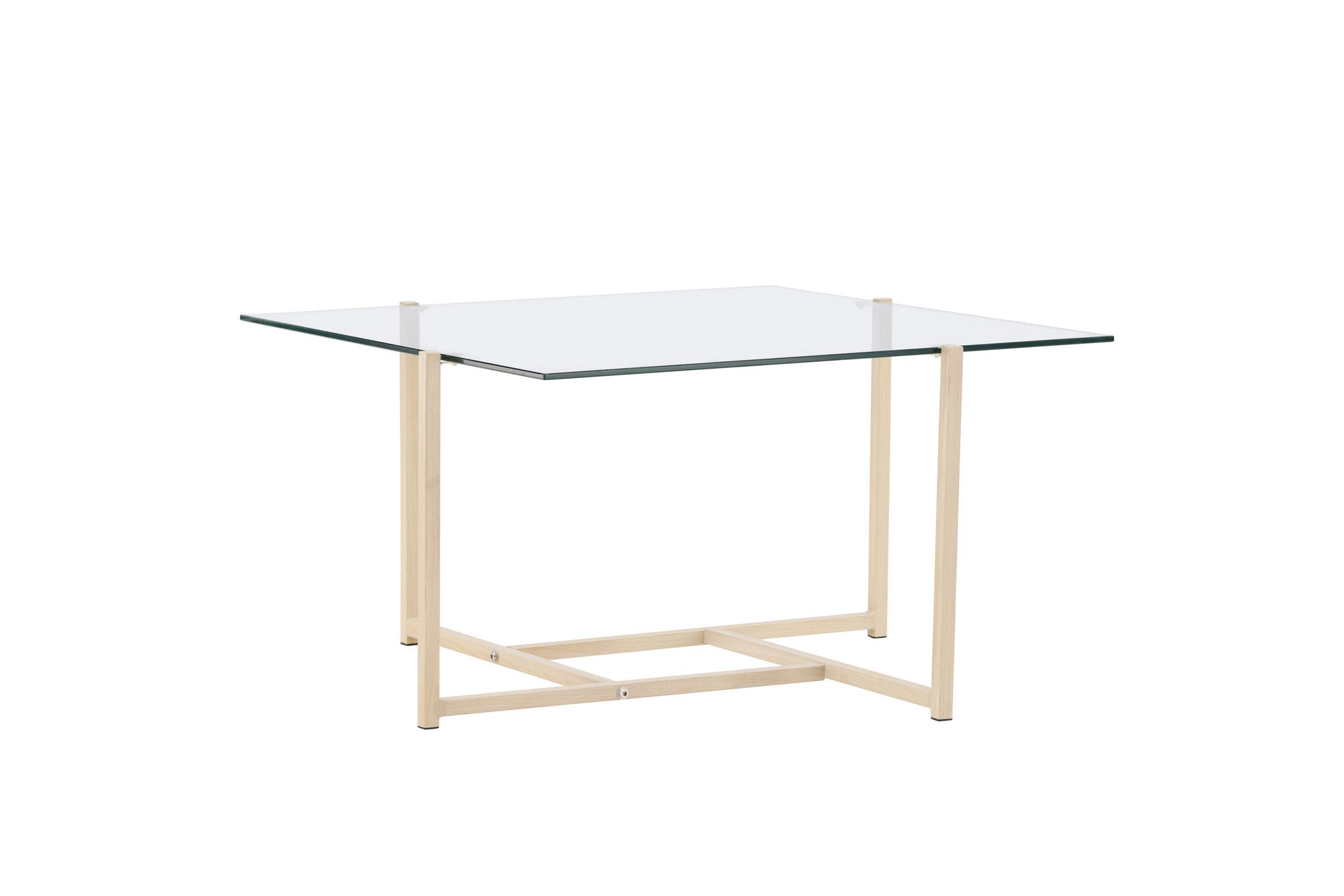 Venture Home Hybrid Sofa bord 80x80 cm - Glass/Nature /