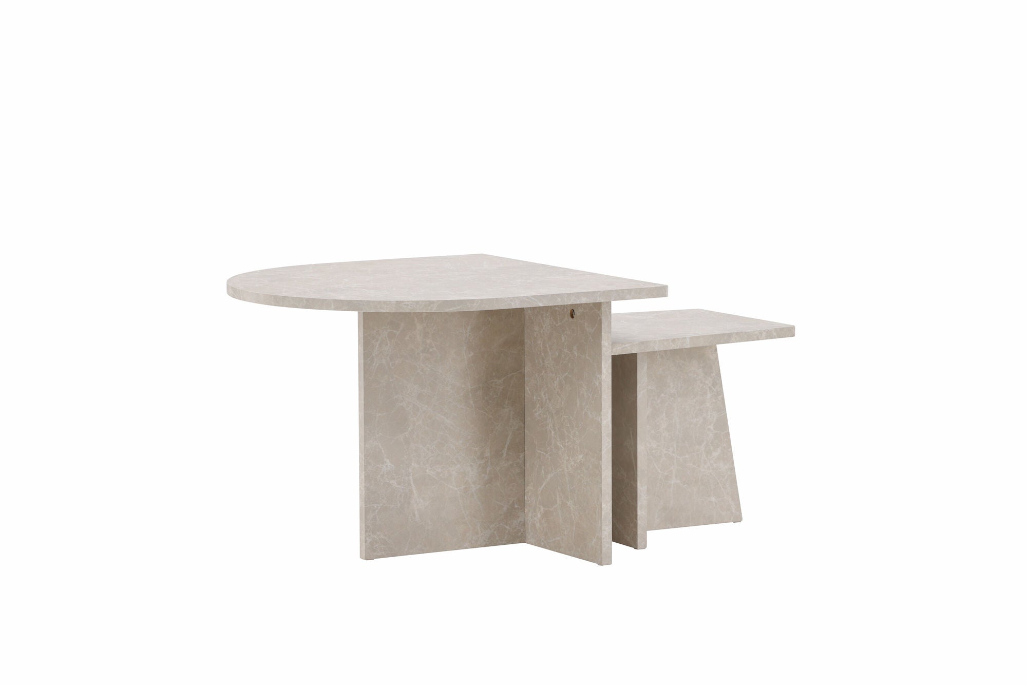Venture Home Sala Sofa bord 60x60 cm, 40x40 cm - Marblelook /