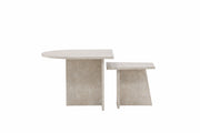 Venture Home Sala Sofa bord 60x60 cm, 40x40 cm - Marblelook /