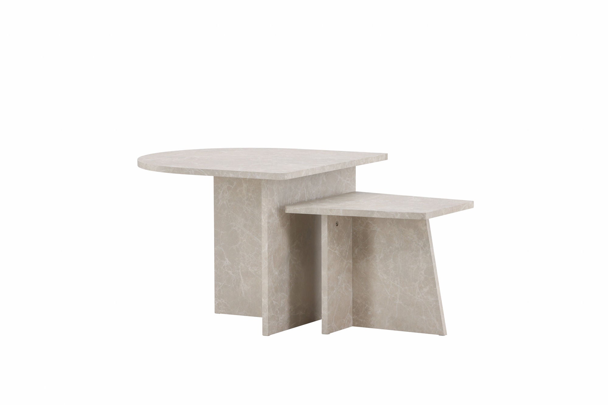Venture Home Sala Sofa bord 60x60 cm, 40x40 cm - Marblelook /