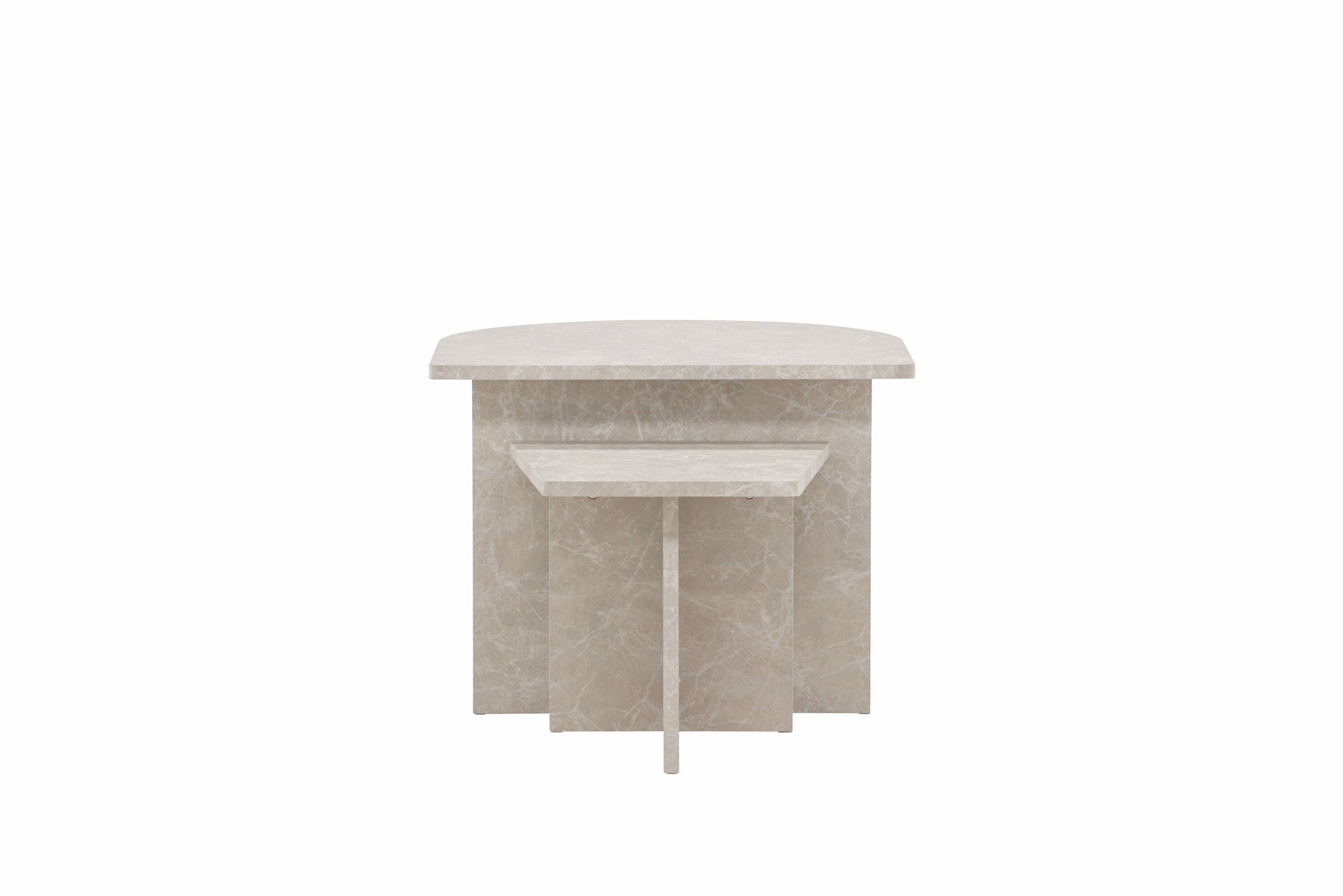 Venture Home Sala Sofa bord 60x60 cm, 40x40 cm - Marblelook /