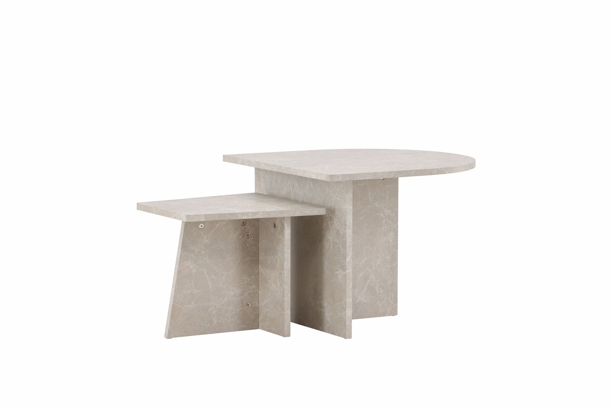Venture Home Sala Sofa bord 60x60 cm, 40x40 cm - Marblelook /