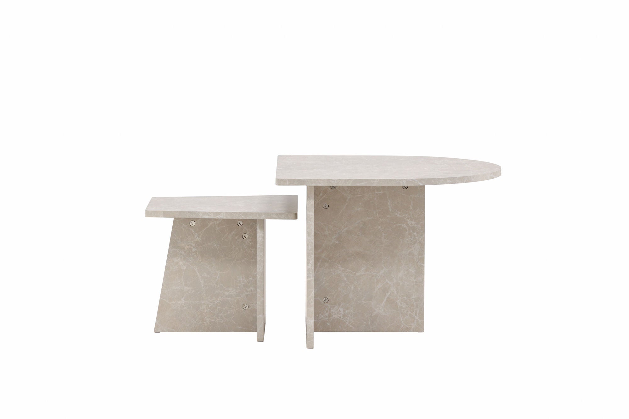 Venture Home Sala Sofa bord 60x60 cm, 40x40 cm - Marblelook /