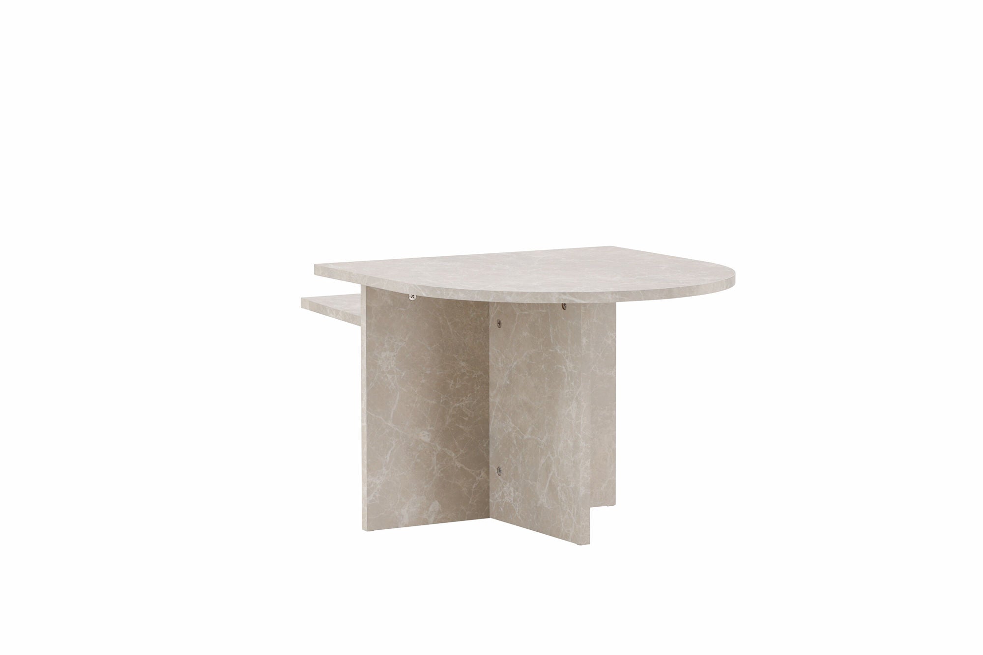Venture Home Sala Sofa bord 60x60 cm, 40x40 cm - Marblelook /