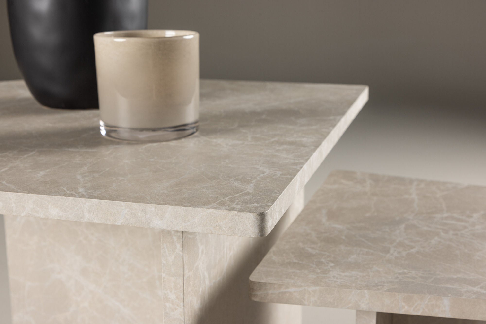 Venture Home Sala Sofa bord 60x60 cm, 40x40 cm - Marblelook /