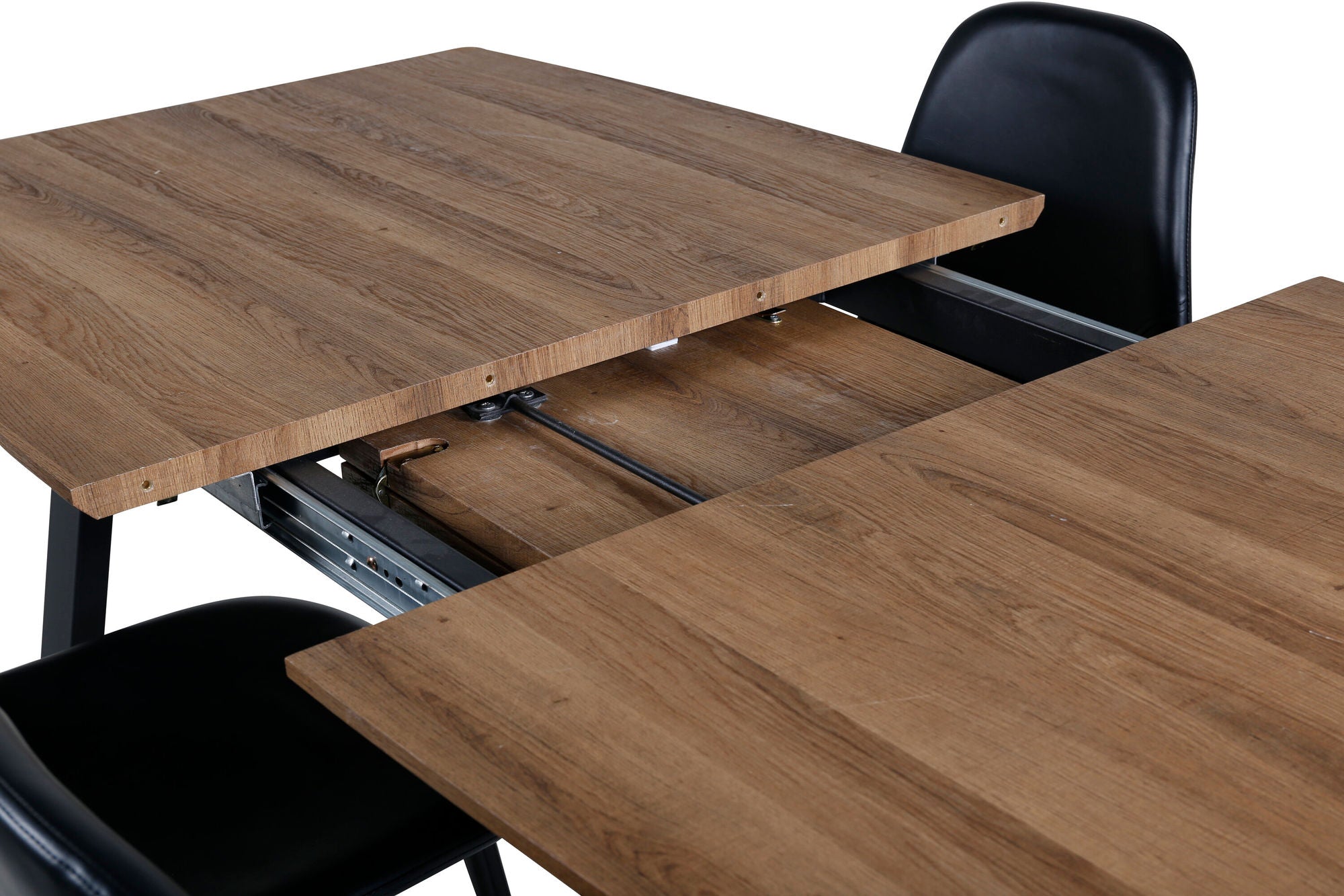 Venture Home Inca spisebord - Wood / Black + Polar Spisebordsstol Black / black_4