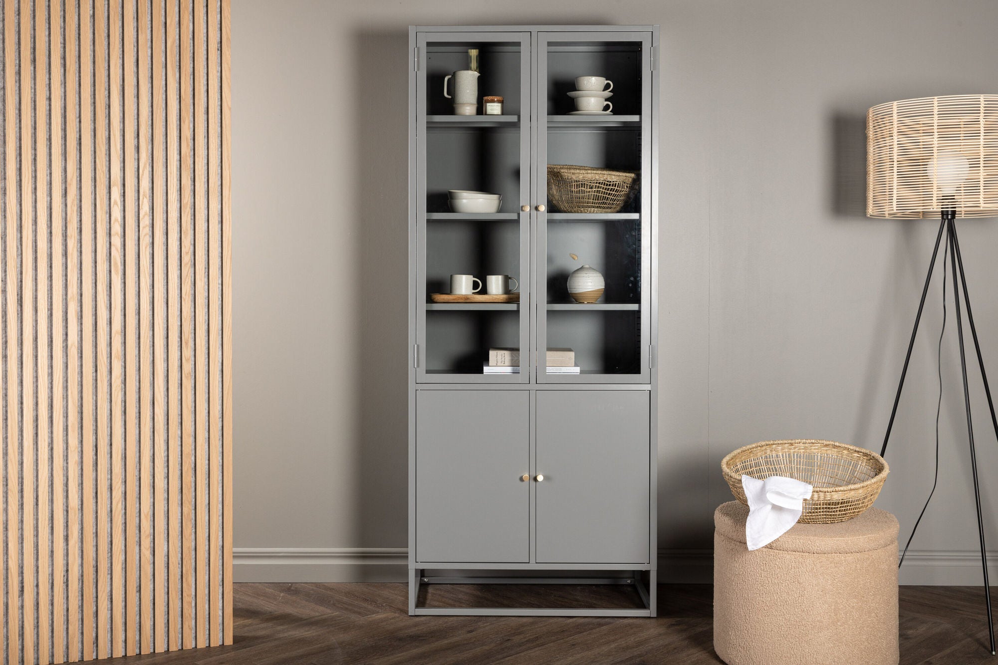 Venture Home Bakal Covered reol - Light Grey - Ersätter 18069-255