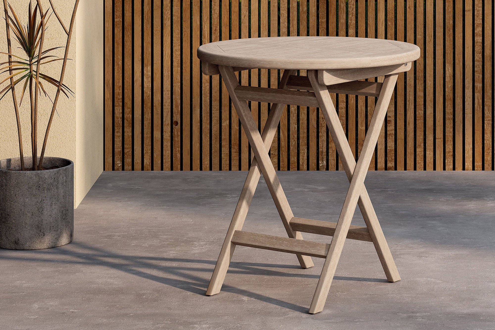 Venture Home Kenya Cafe bord Ø70 -Whitewash